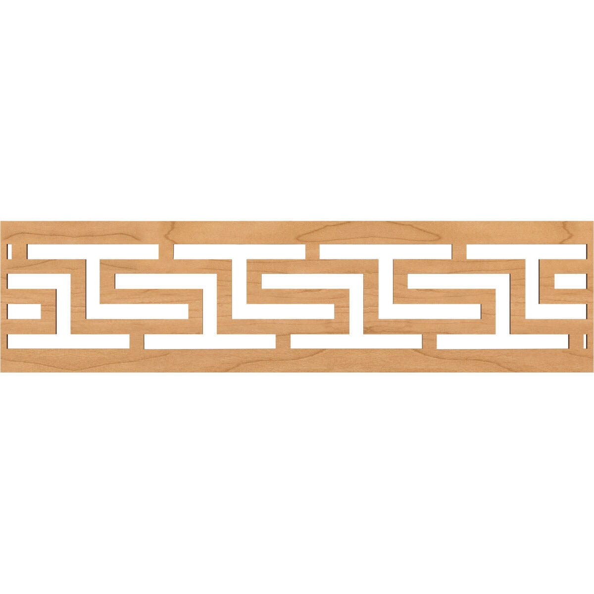 Ekena Millwork MLDA12X47TULMA Tulum Fretwork Flat Trim 12-in x 3.92-ft Maple Brown Unfinished 2156954 Pierced Wall Panel Moulding