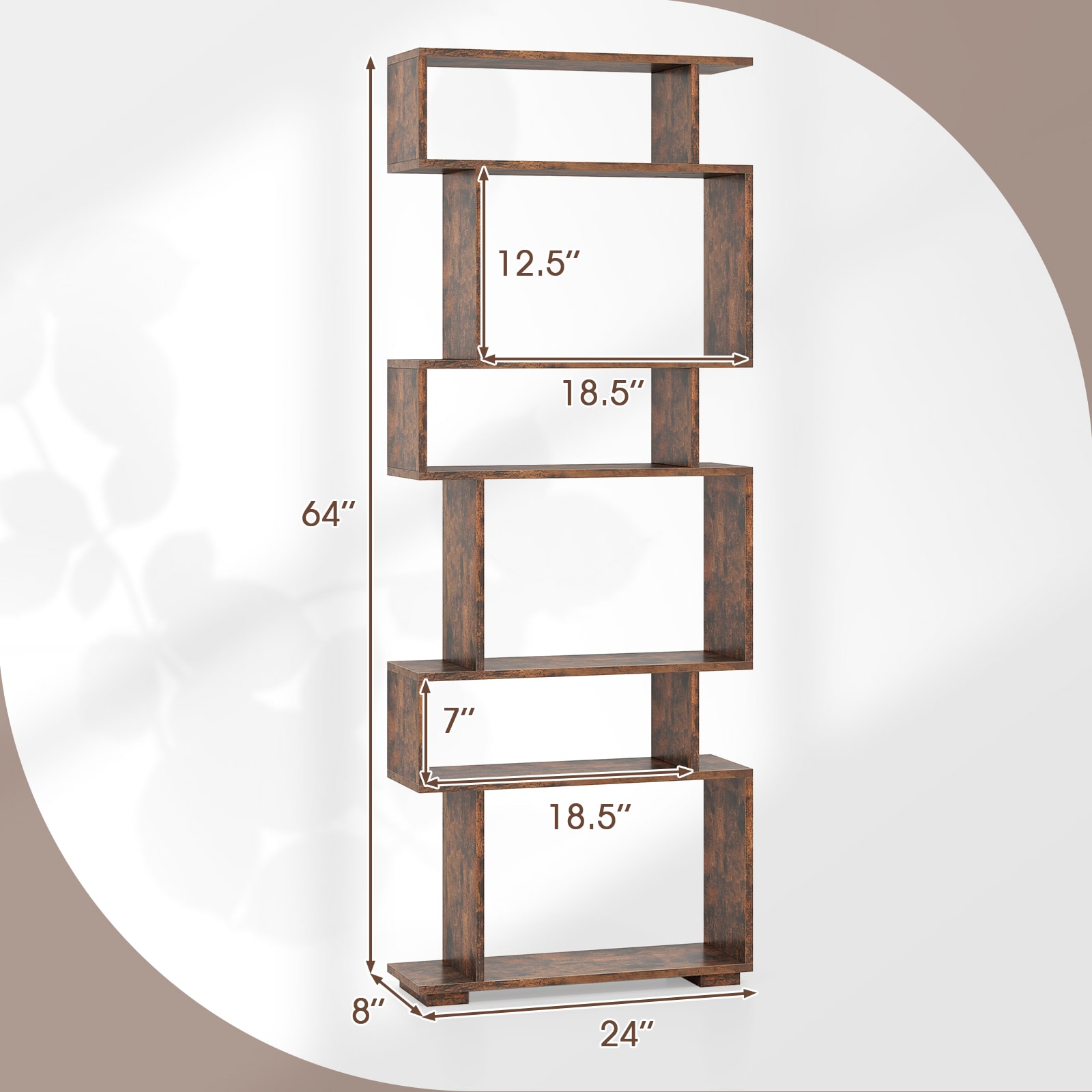 Volenca VOL-E4E8S6 bookcases - View #3