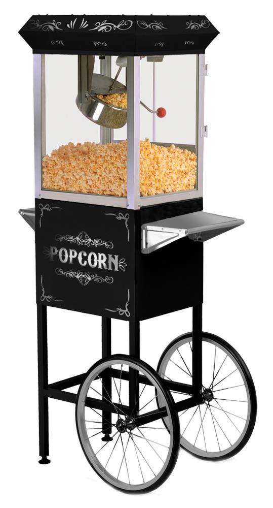 Best Buy: Elite 48-Cup Old-Fashioned Popcorn Maker Trolley Black