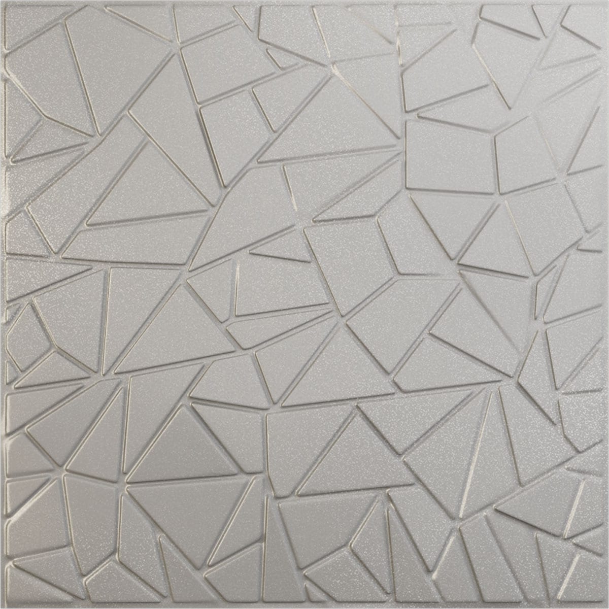 Ekena Millwork WP20X20EWASV 19-5/8-in x 19-5/8-in Embossed Textured Metallic Silver PVC Wall Panel