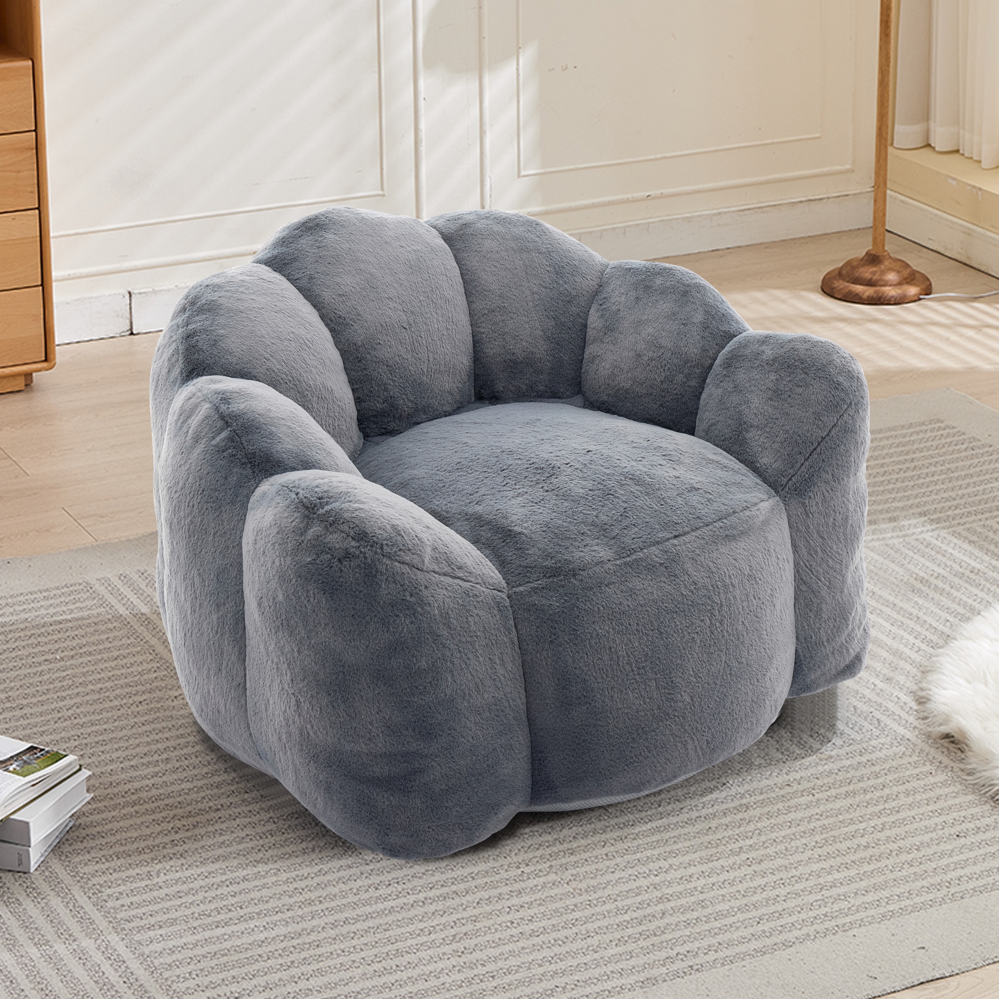 Hrinhom HC-D2039-GRAY Bean-Bag-Chairs - View #2