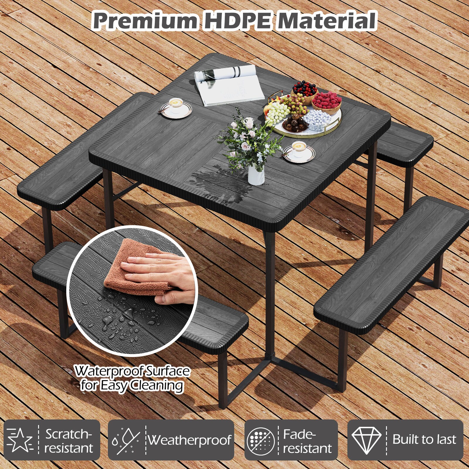 Slickblue D-CO-KB60121PN Picnic-Tables - View #6