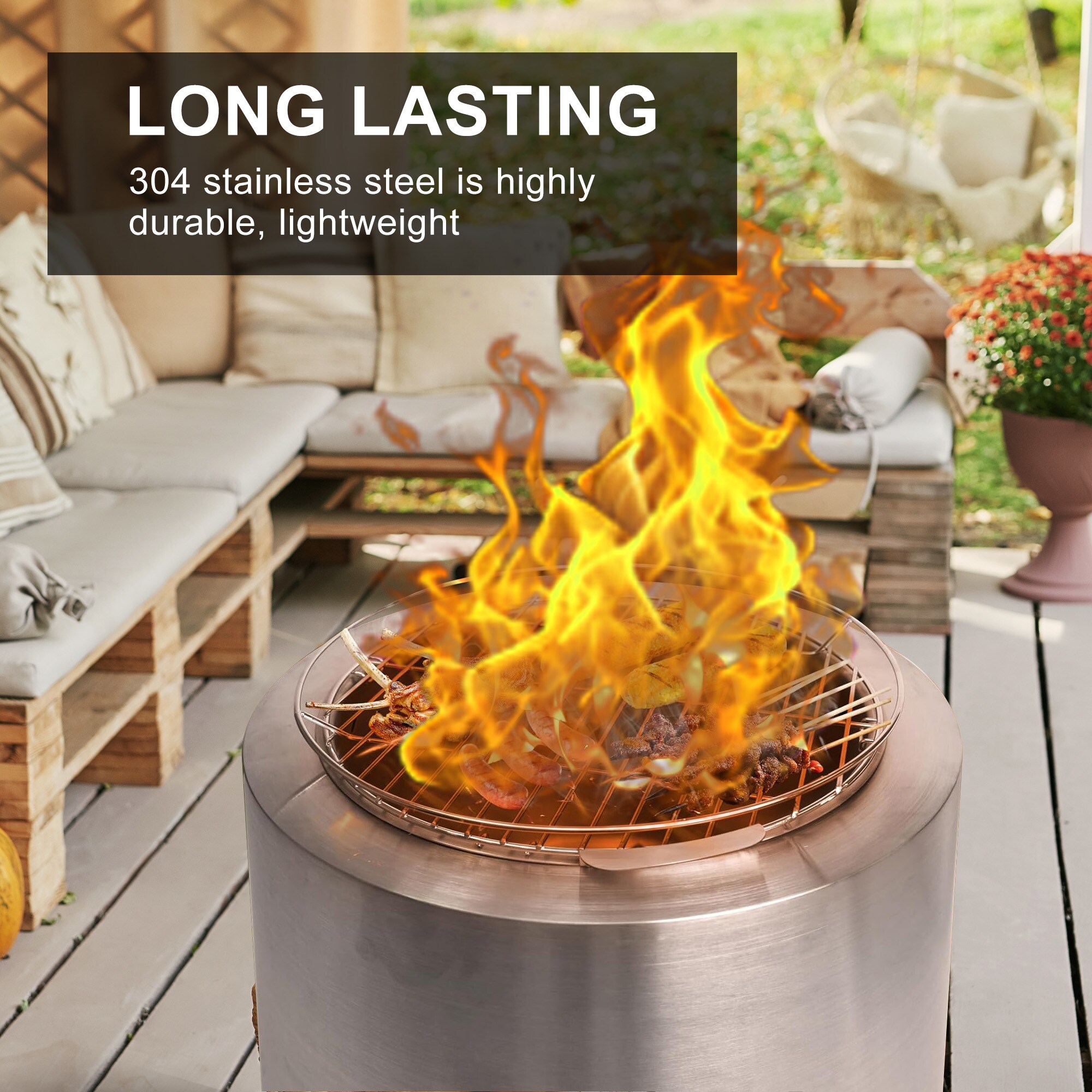 Clihome CL-AFP08 Outdoor-Woodburning-Firepits - View #8