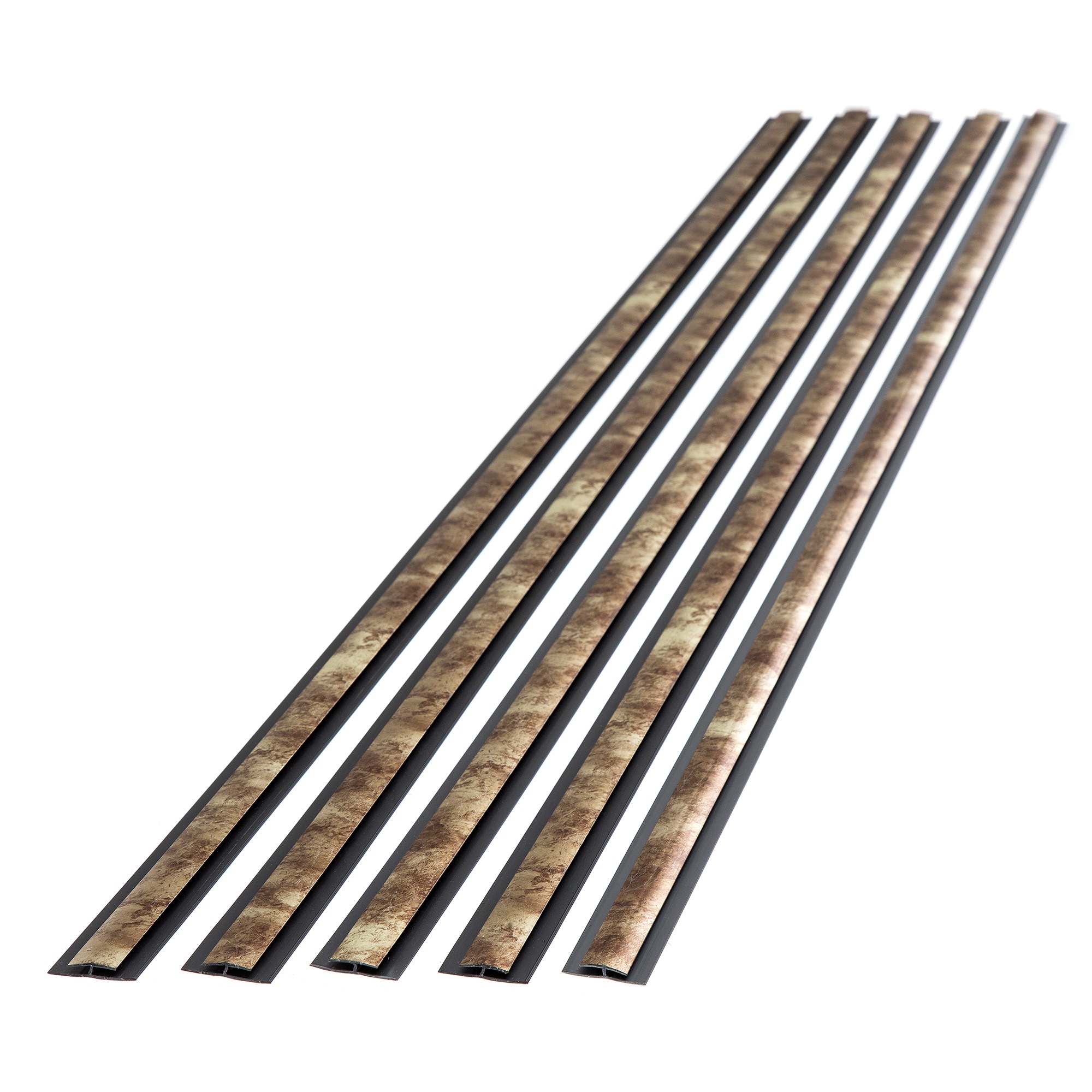 Fasade 14817 Divider Trim 0.25-in W x 47-in L Bermuda Bronze PVC T-shape Tile Edge Trim