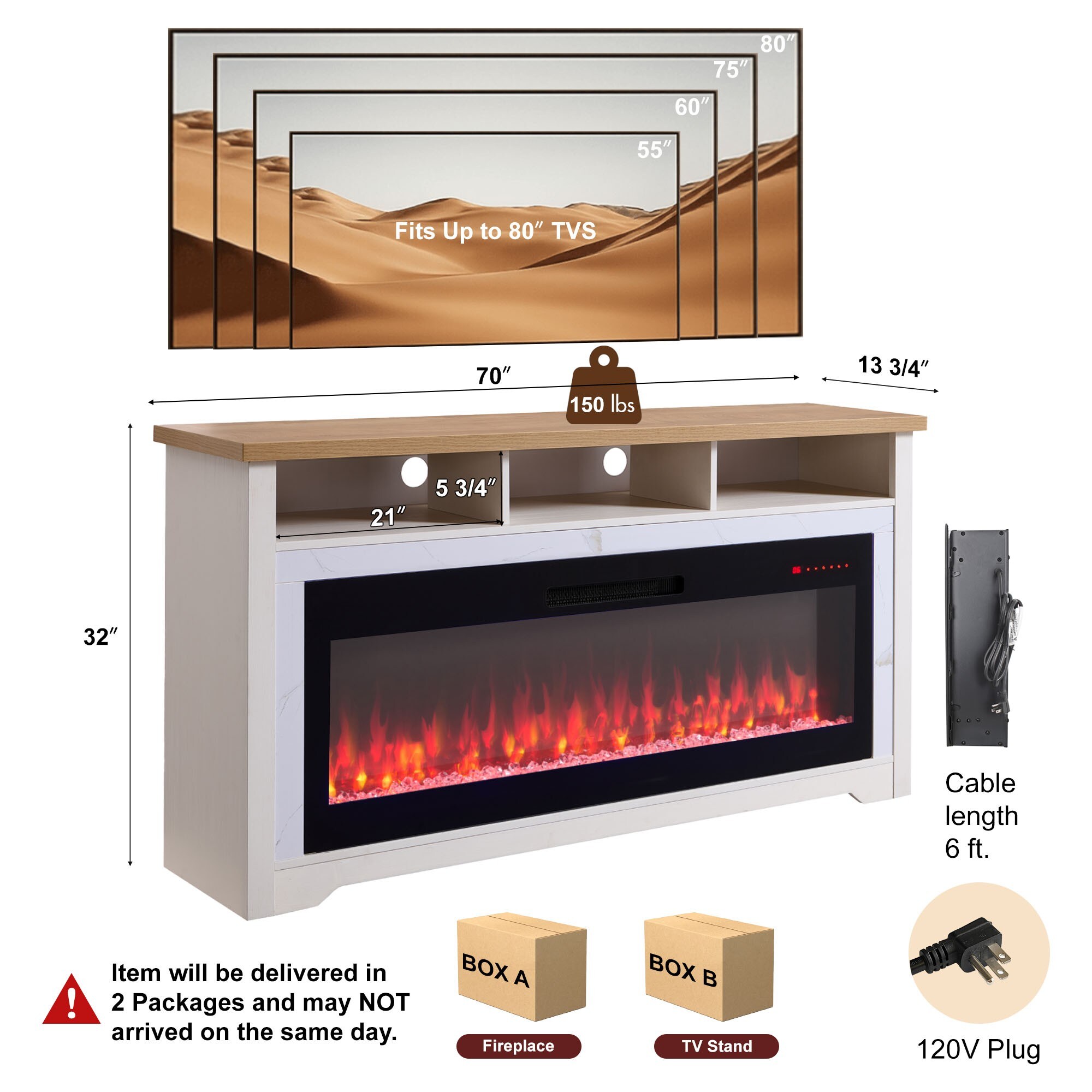 Dexmalle W1769S00013 Electric-Fireplaces - View #5