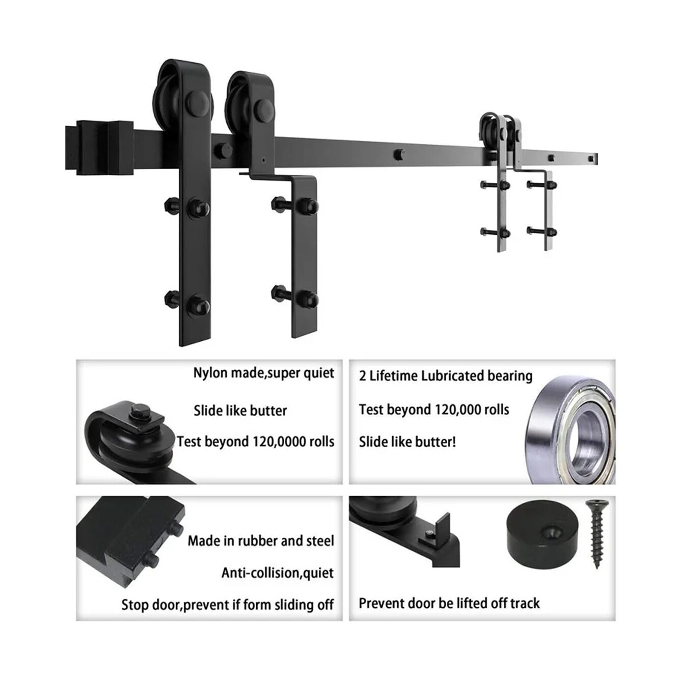 WINSOON GCM5161 Barn-Door-Roller-Kits - View #6