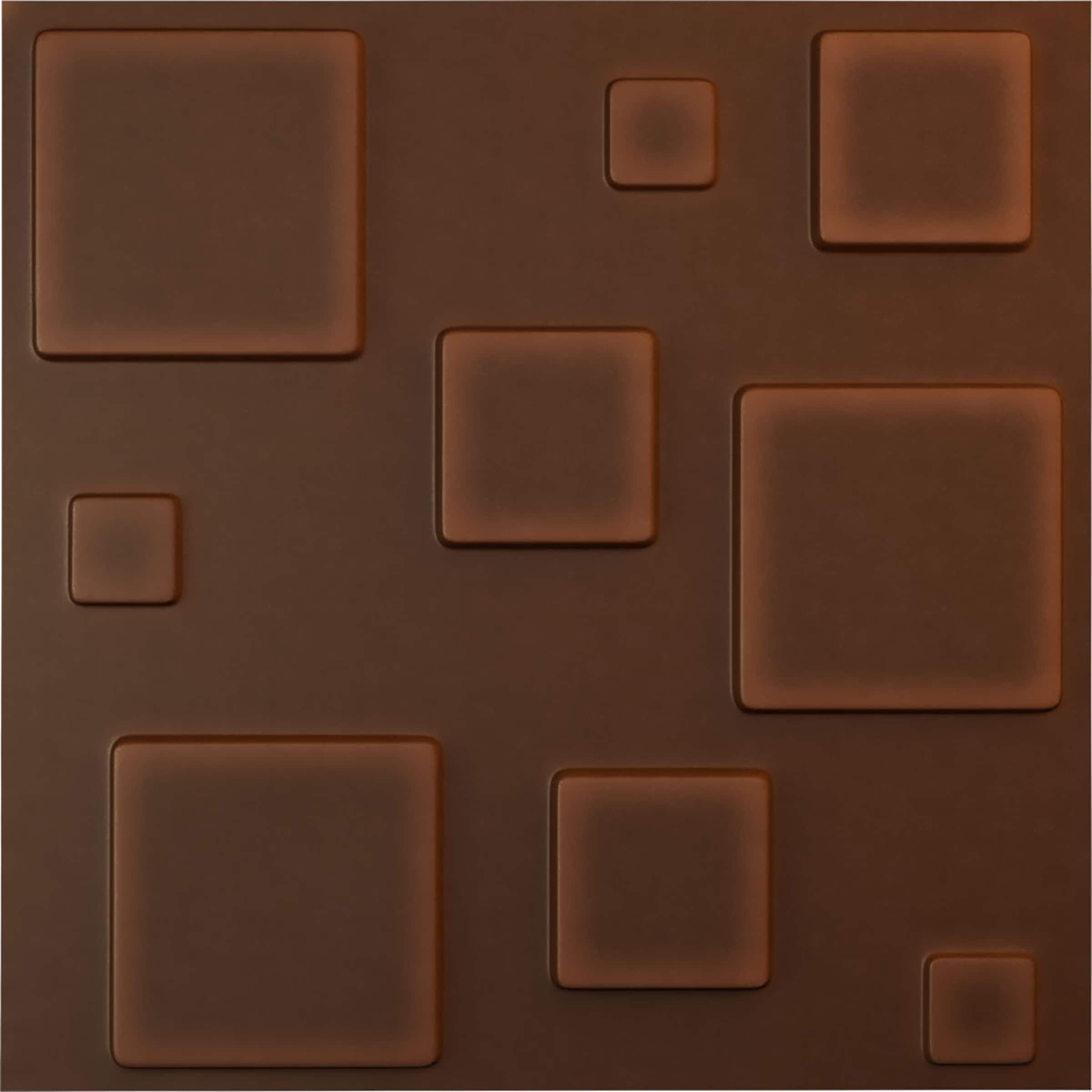 Ekena Millwork WP20X20DEDRU 19-5/8-in x 19-5/8-in Embossed Paintable/Stainable Red PVC Abstract Wall Panel ( 2.67-sq ft )