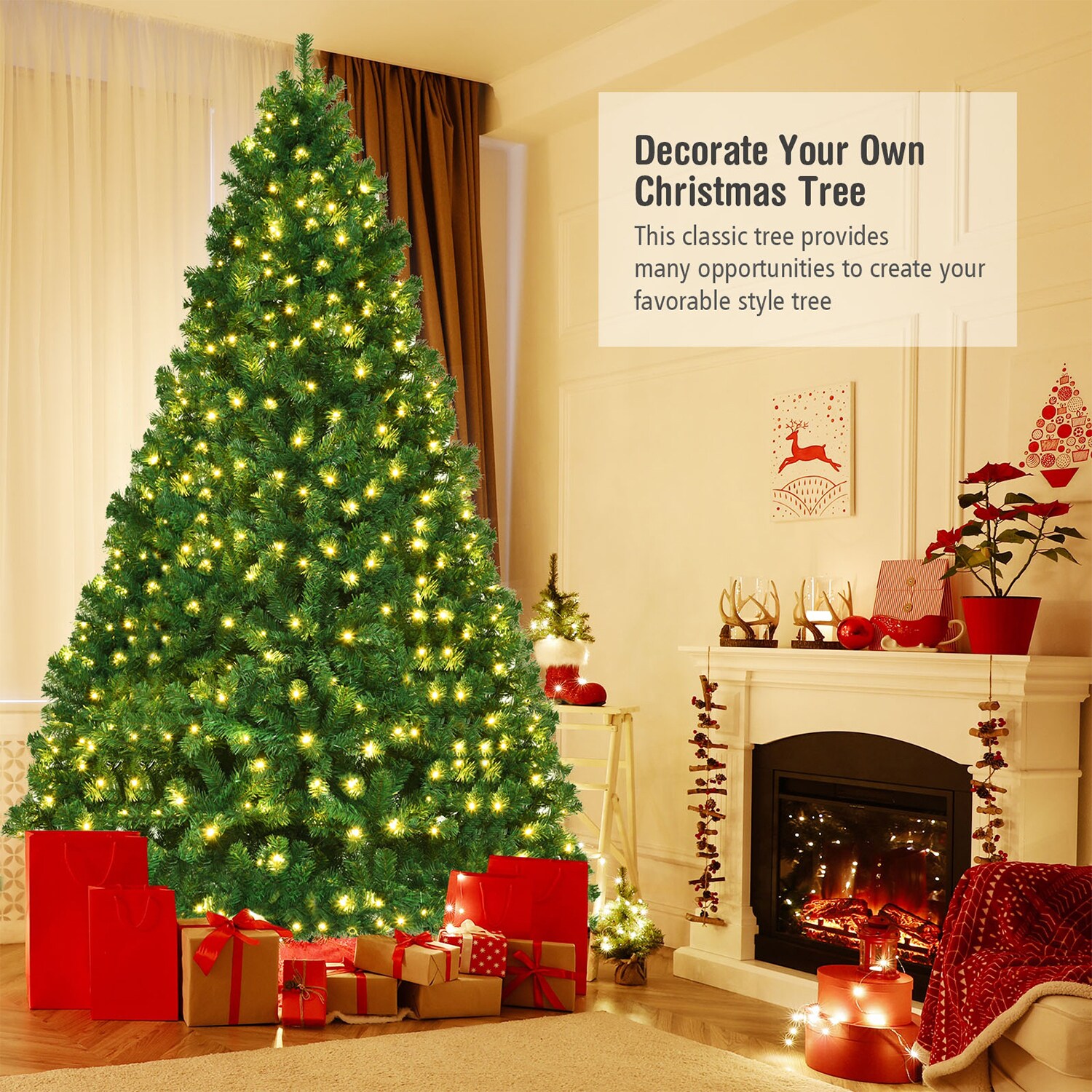 WELLFOR HYJ20640 Artificial-Christmas-Trees - View #3