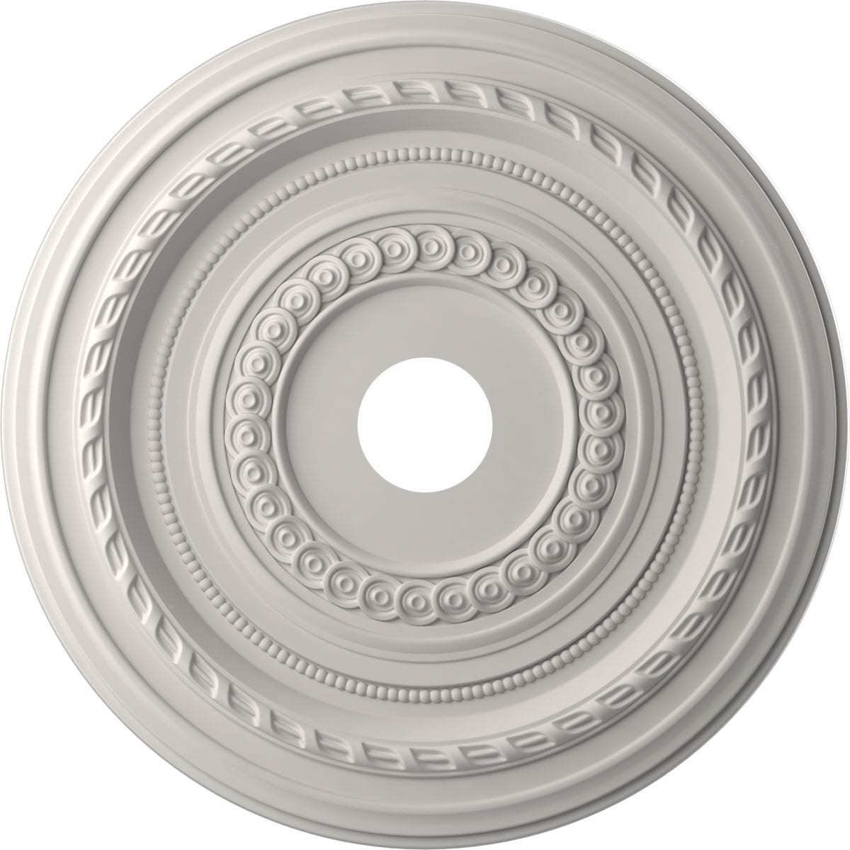 Ekena Millwork Cole Thermoformed Painted PVC Whole Ceiling Medallion