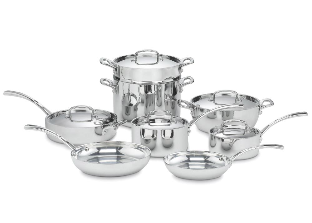 Cuisinart 13-Piece Professional 25.13-in Stainless Steel Cookware Set with  Lid(s) Included in the Cooking Pans & Skillets department at