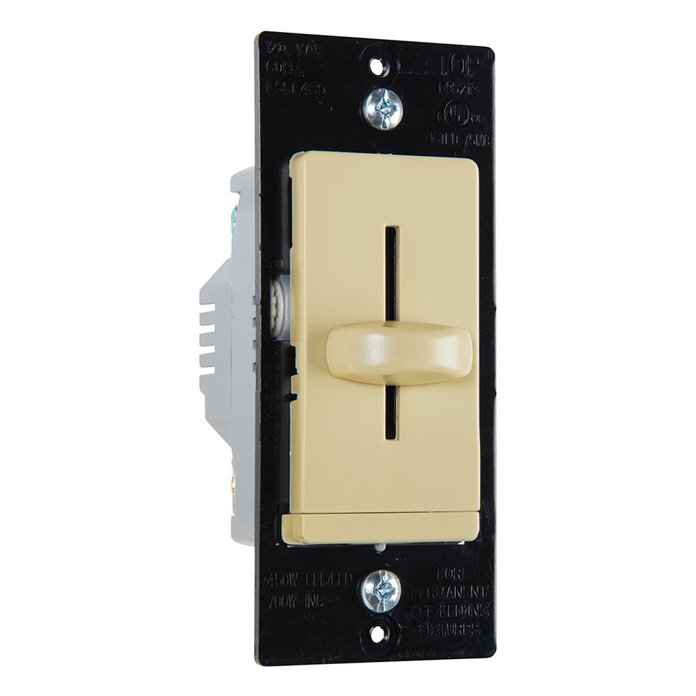Legrand LSCL450I Single-pole LED Decorator Light Dimmer, Ivory