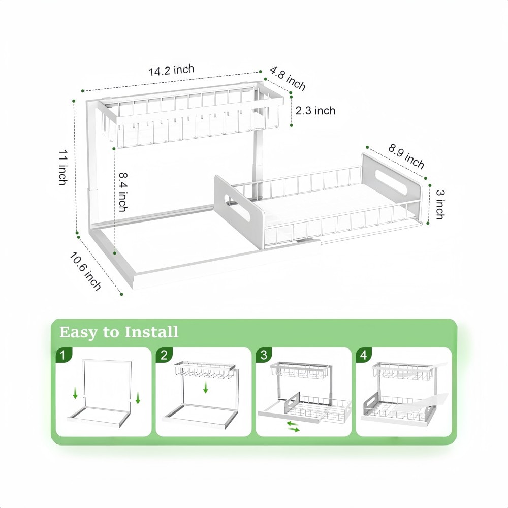 Numhew NHSEAN6645 Pull-Out-Cabinet-Baskets - View #5