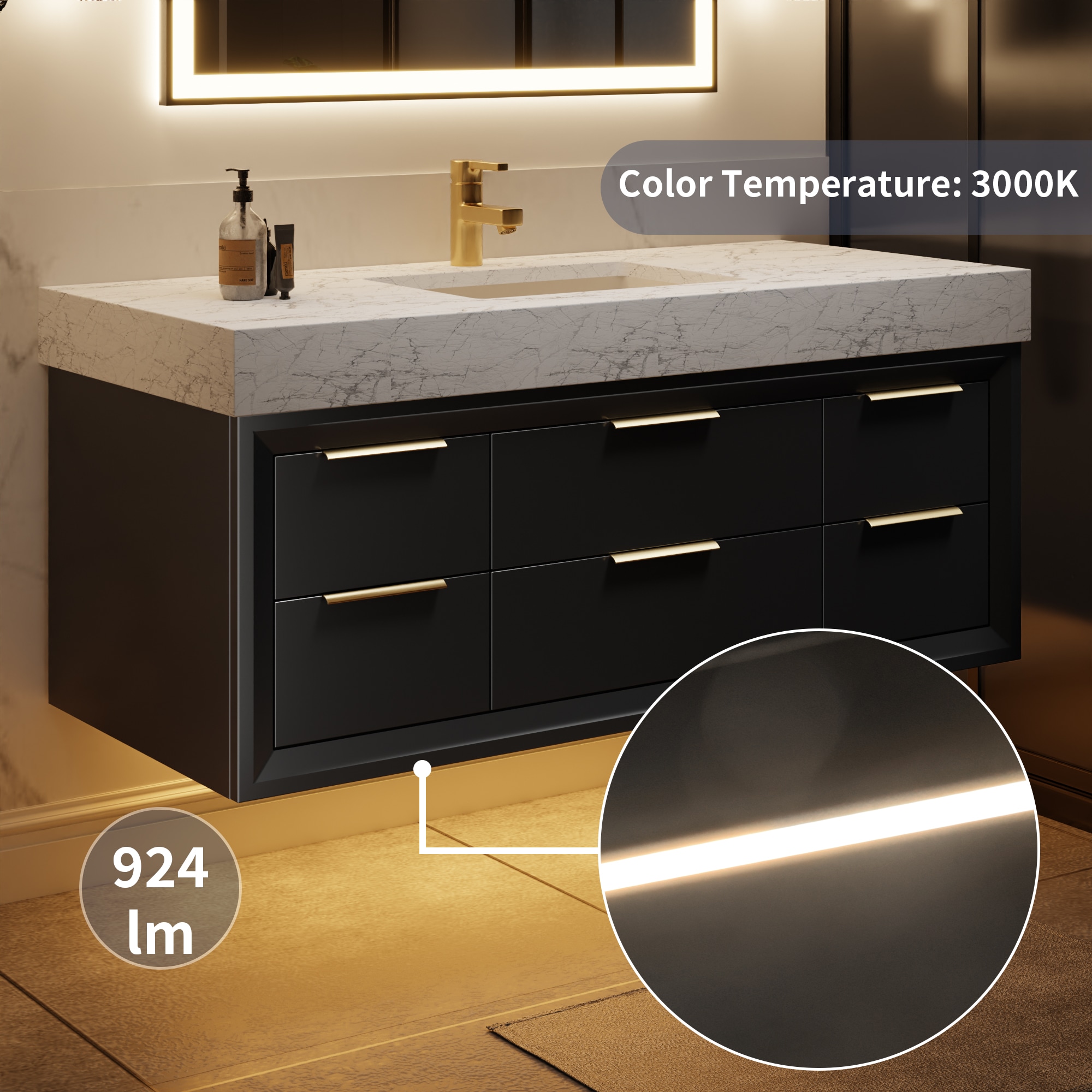 Forclover JSEX48V9BL Bath-Vanity-Combo - View #3