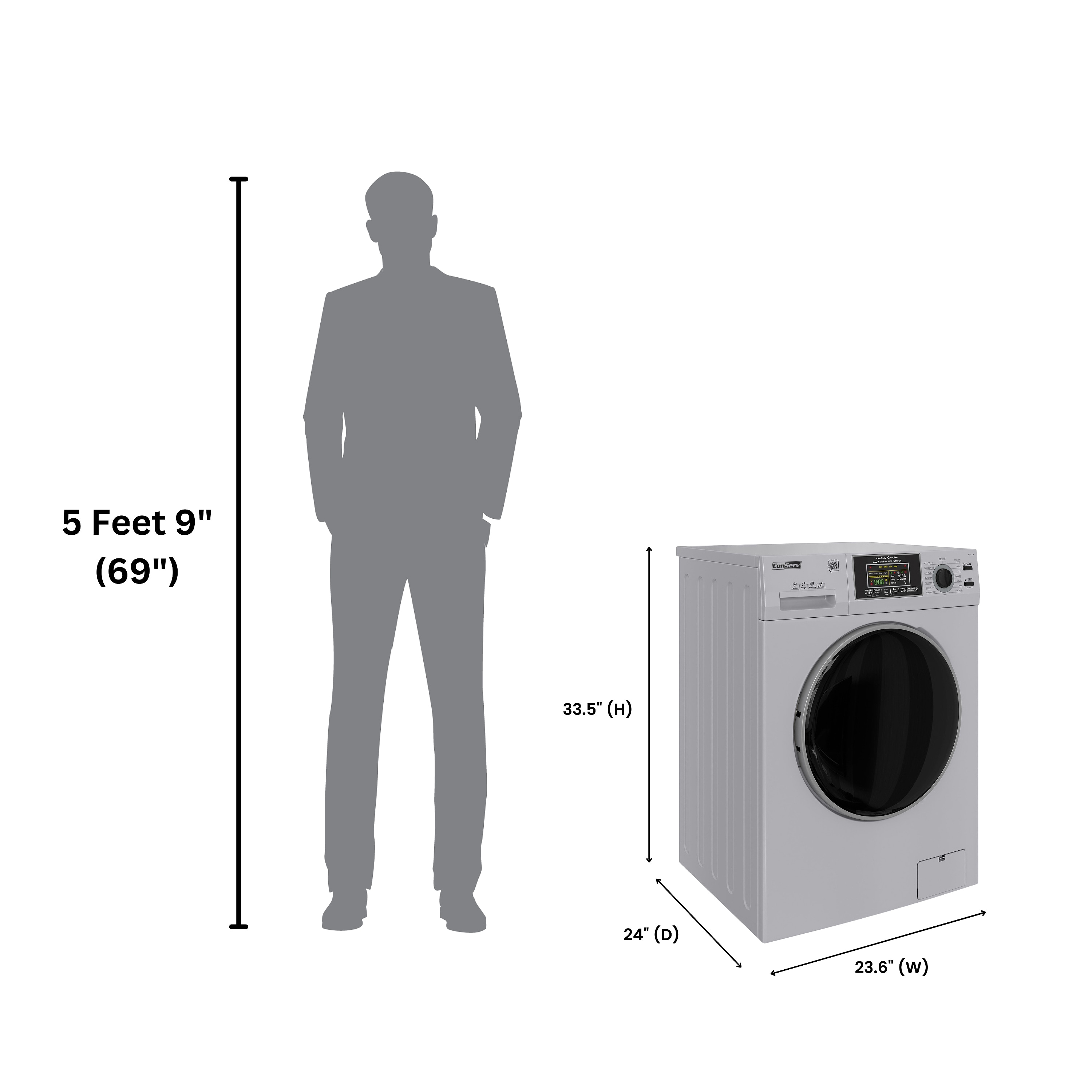 ConServ CS 6500 SILVER Combination-Washers-Dryers - View #8