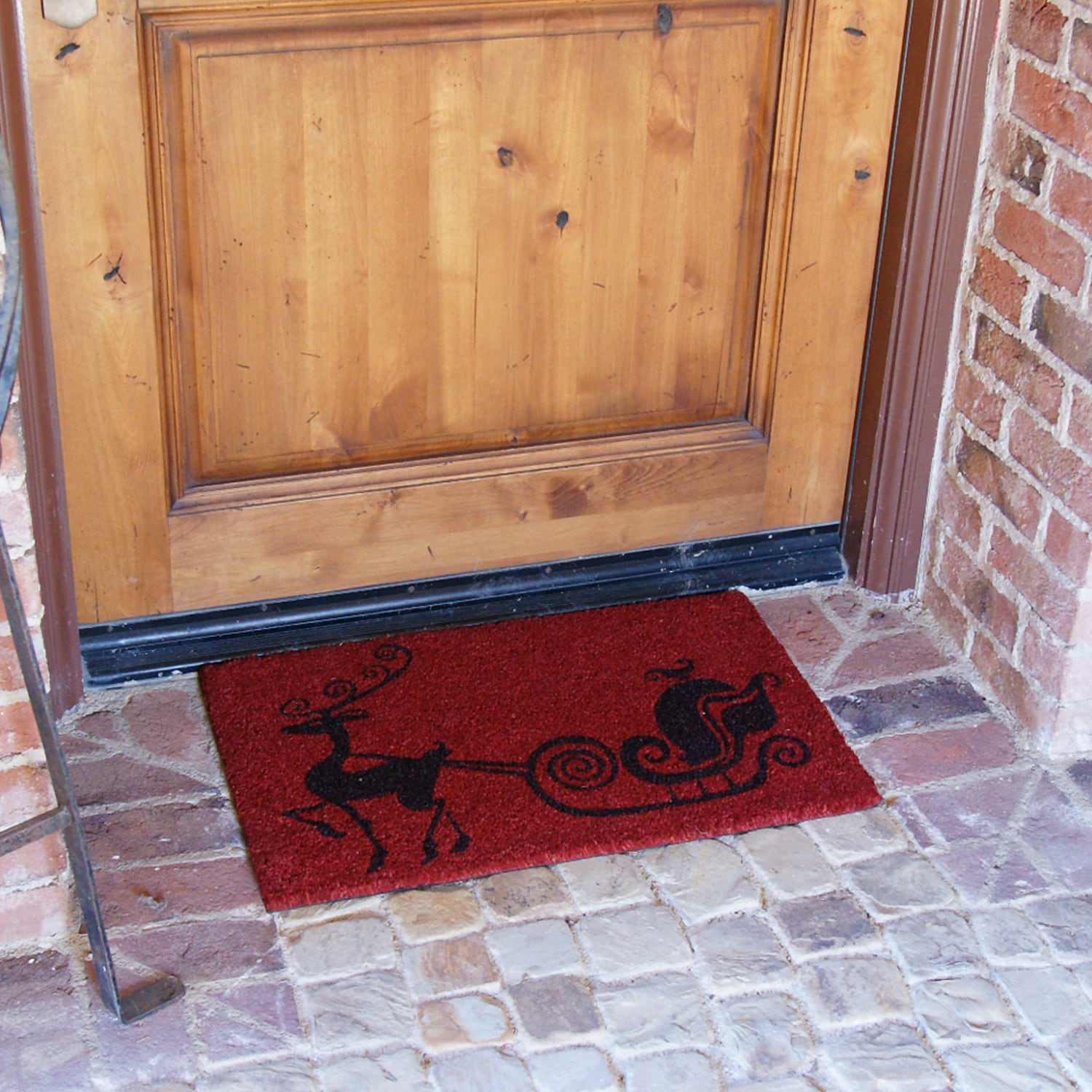 Rubber-Cal 2-ft x 3-ft Brown Rectangular Indoor or Outdoor Winter Door Mat