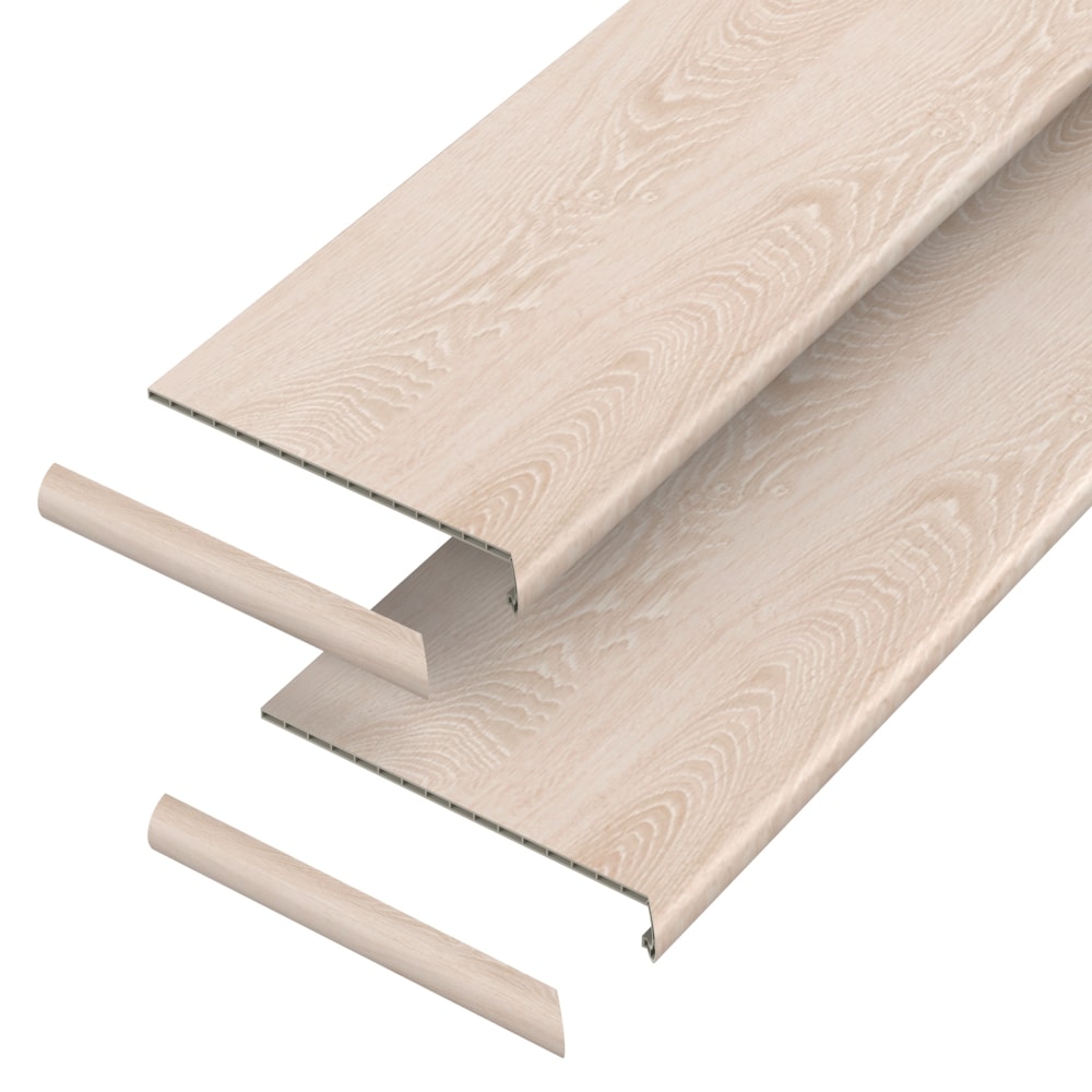 Pergo VTRDS-PR028 StairCraft (2-Pack) 48-in x 12.2-in x 1.73-in Lyon Vinyl Reversible return Bullnose Stair Tread