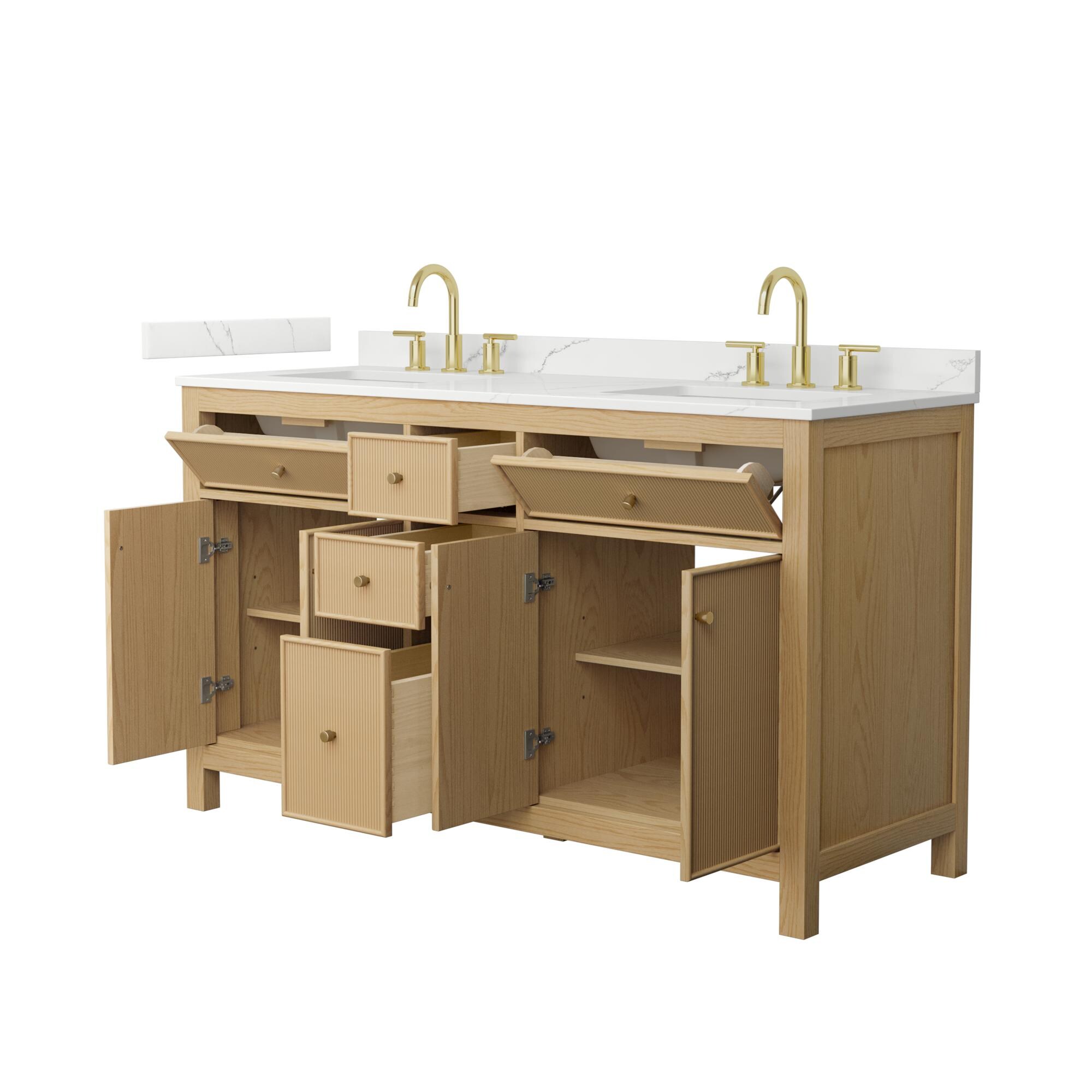 Wyndham Collection WCF929260DTGGTUS3MXX Bath-Vanity-Combo - View #3