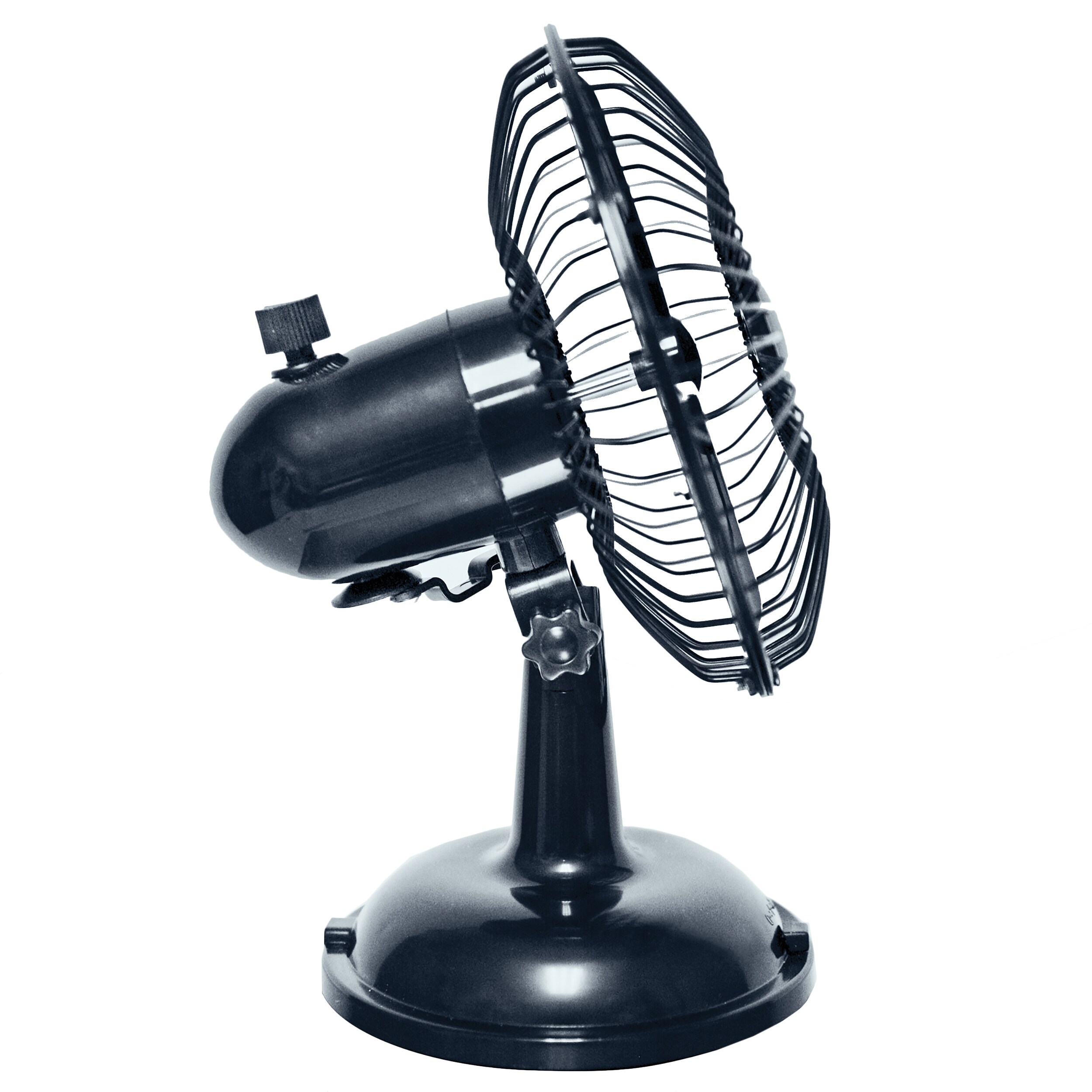 Comfort 5 in. Oscillating Desk with Dual Battery and USB Power in Black in Portable Fans department at Lowes.com