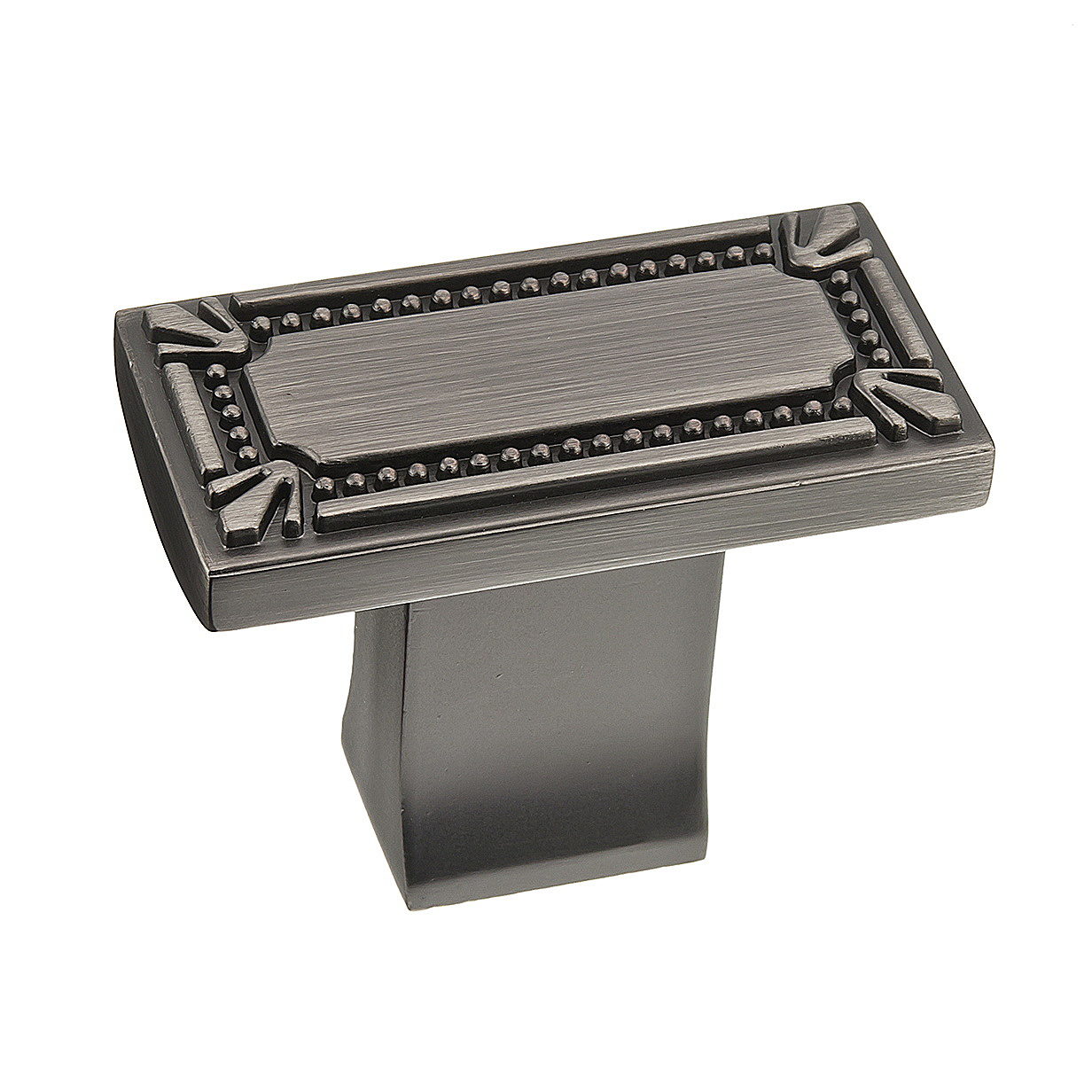 Richelieu BP78033143 Brossard 1-11/16-in Antique Nickel Rectangular Traditional Cabinet Knob