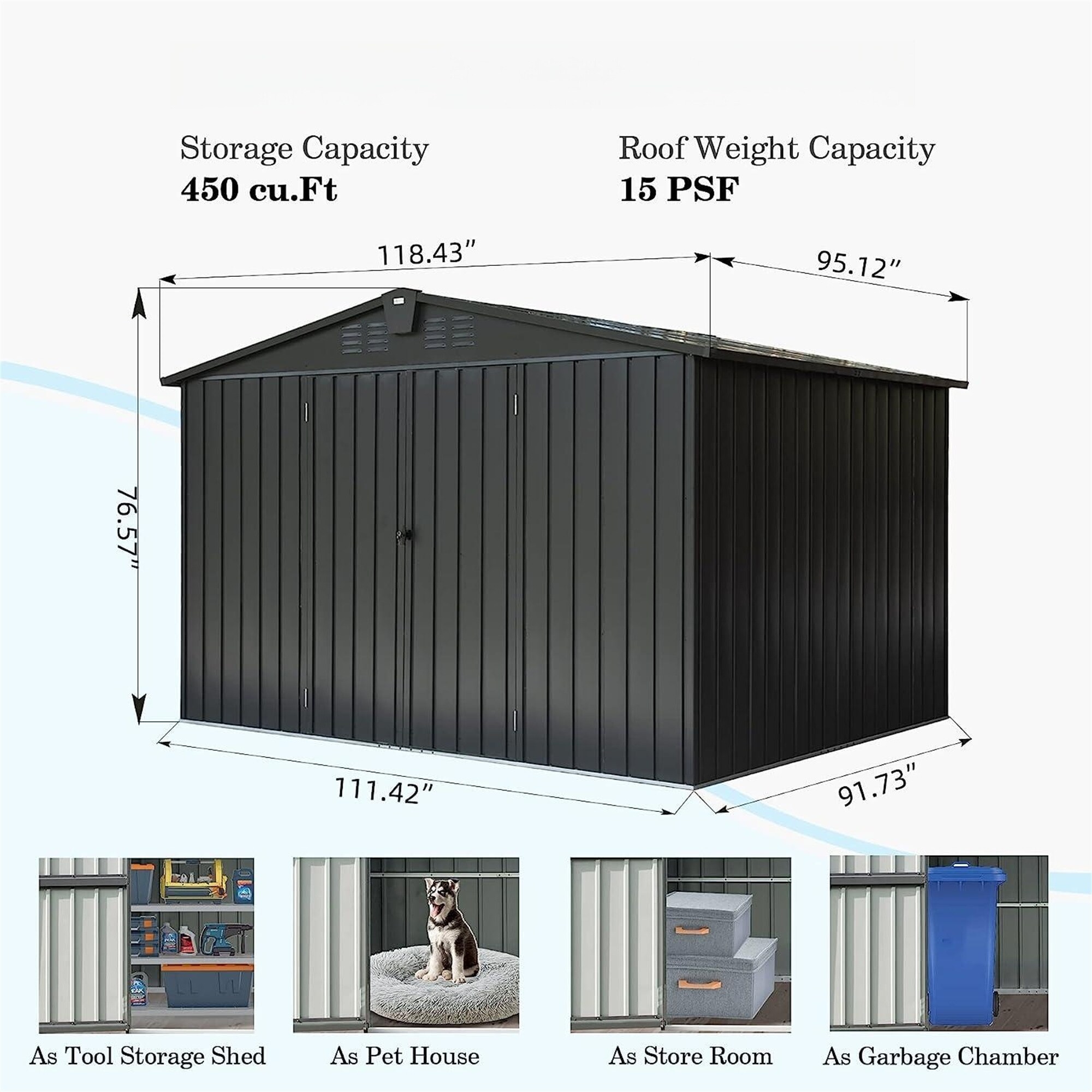 Mondawe MD-DM00032 Metal-Storage-Buildings-Sheds - View #6