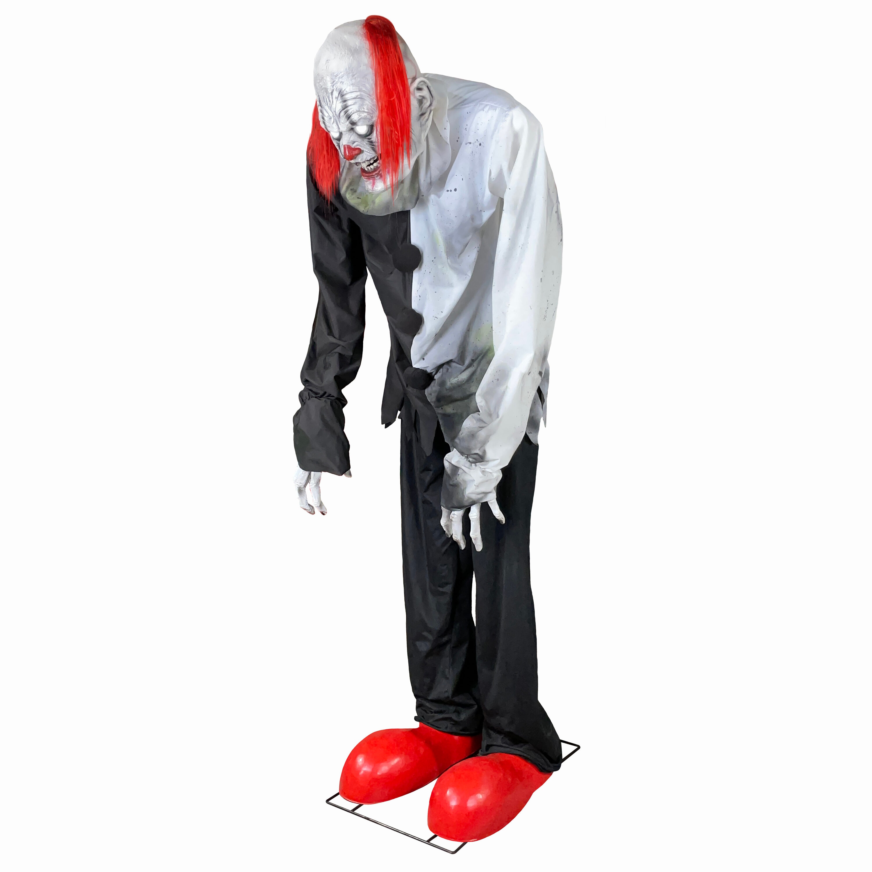 Haunted Living 8-ft Lighted Animatronic Clown on Stilts at Lowes.com