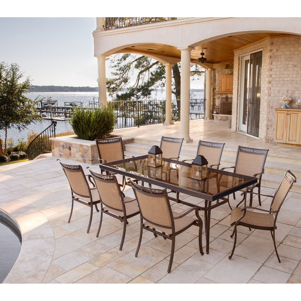 Hanover FNTDN9PCG Patio-Dining-Sets - View #11