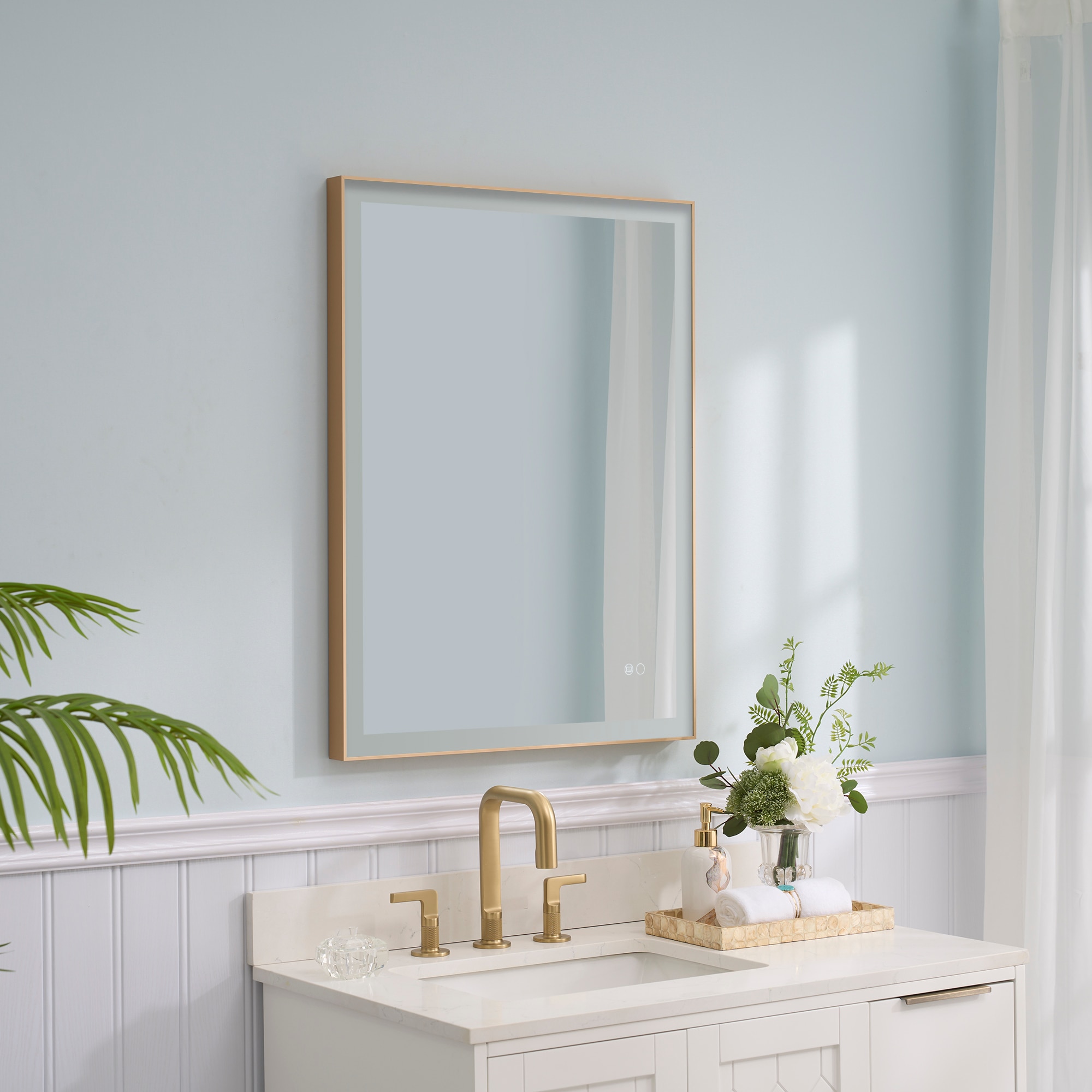 WELLFOR W5FM2432GD Framed-Bath-Mirrors - View #6