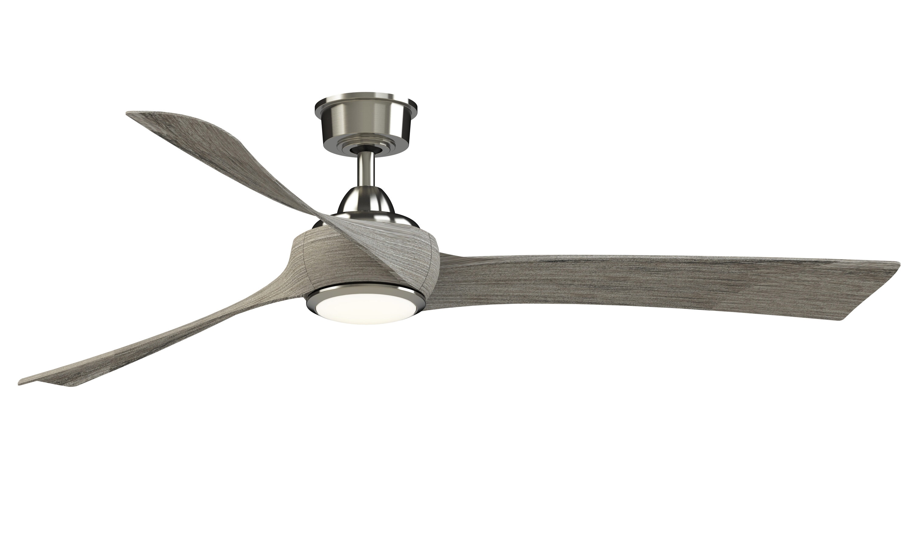 Fanimation Spitfire 84-in Dark Bronze with Dark Walnut Blades Color-changing Integrated LED Indoor/Outdoor Smart Propeller Ceiling Fan with Light and Remote (3-Blade) FPD6721BDZ-84DWA-LK Sansujyuku sansujyuku.com