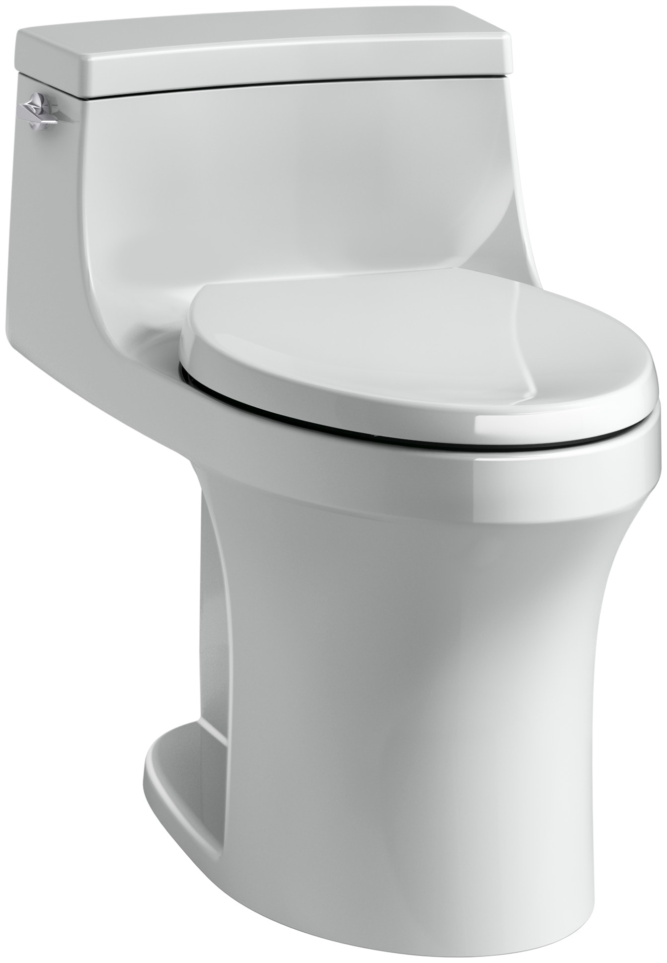 KOHLER 5172-95 San Souci Ice Grey Compact elongated Chair height 1-piece Toilet 12-in Rough-In WaterSense 1.28 GPF