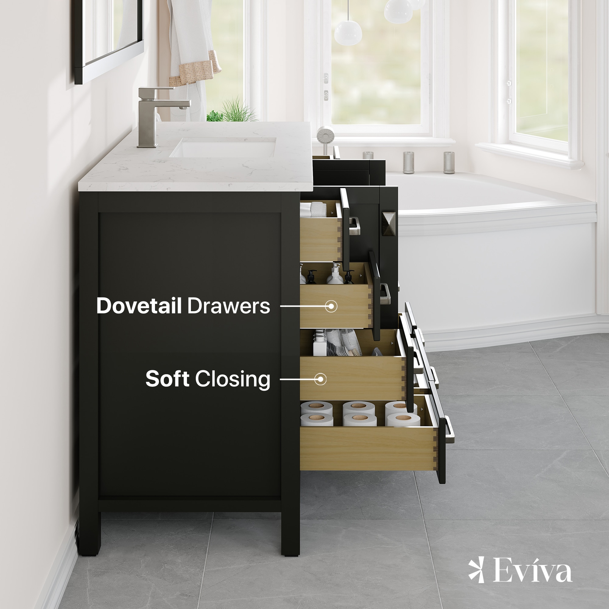 Eviva TVN414-48X18ES-Q Bath-Vanity-Combo - View #5