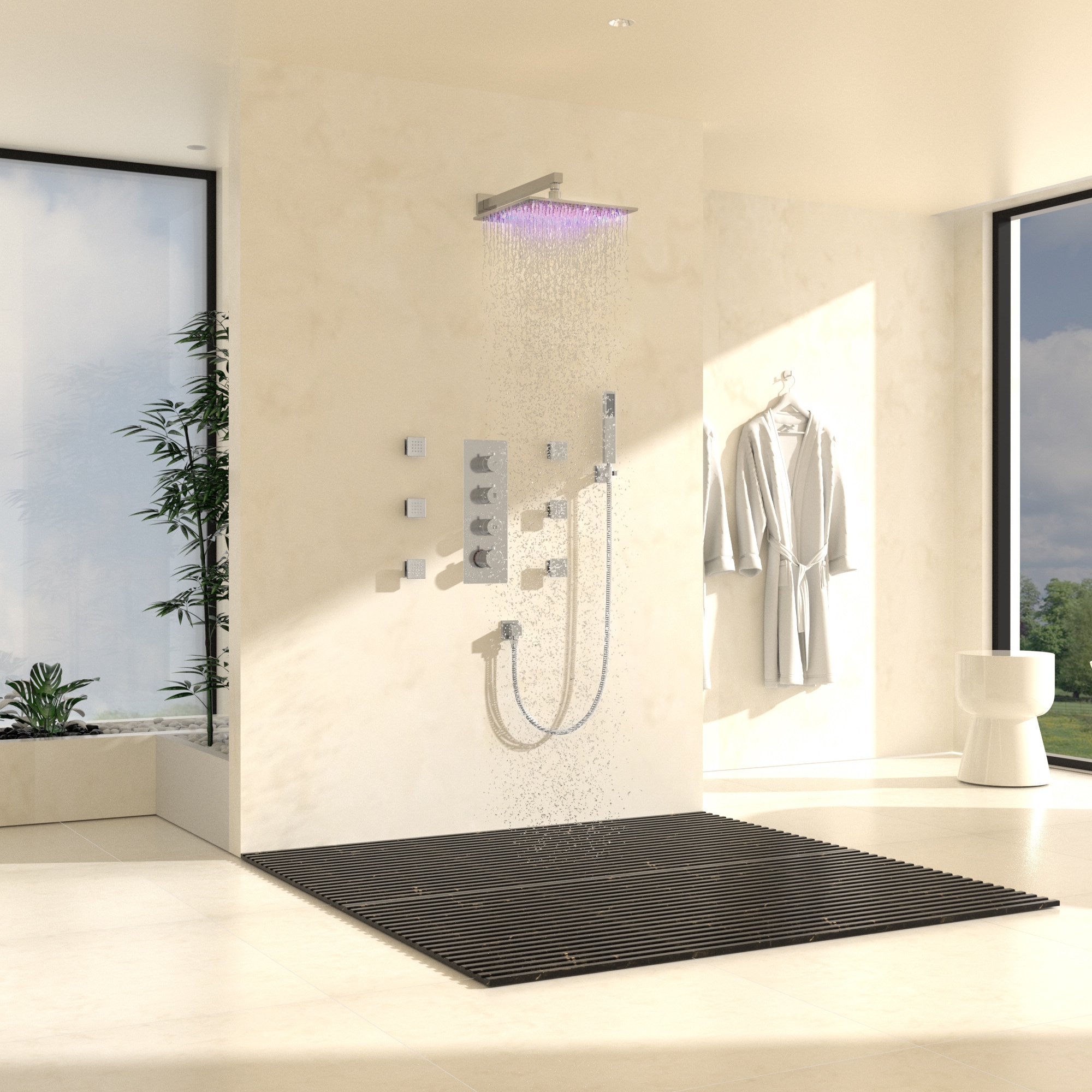 CASAINC EB-C-3-12-MB Showerhead-Bar-Panels - View #3