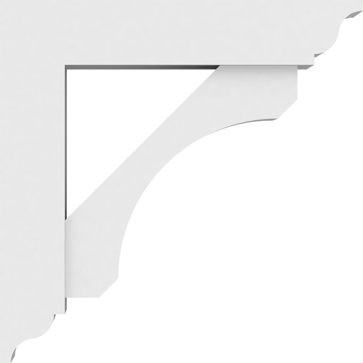 Ekena Millwork BKTP03X14X14LEC01 Exterior-Brackets-Braces - View #3