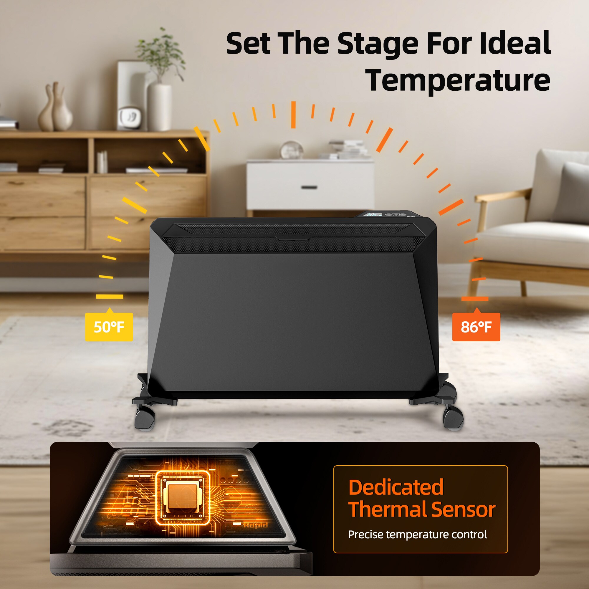 EdenDirect NCK-2.0EF-BLACK Portable-Electric-Heat - View #2