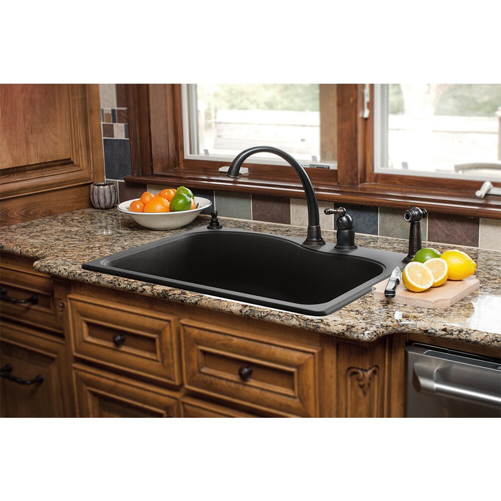 Granite Single Bowl 4 Hole Kitchen Sink