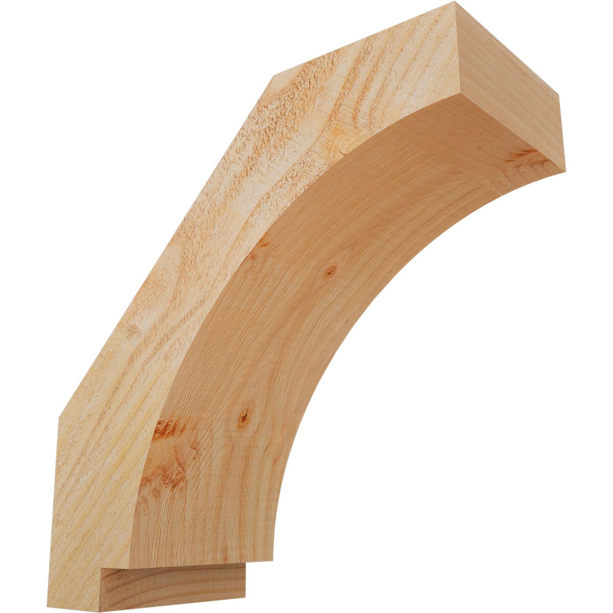 Ekena Millwork BRC06X14X14IMP00RDF 6-in x 14-in x 14-in Douglas Fir Unfinished Wood Imperial Rough Sawn Knee Brace