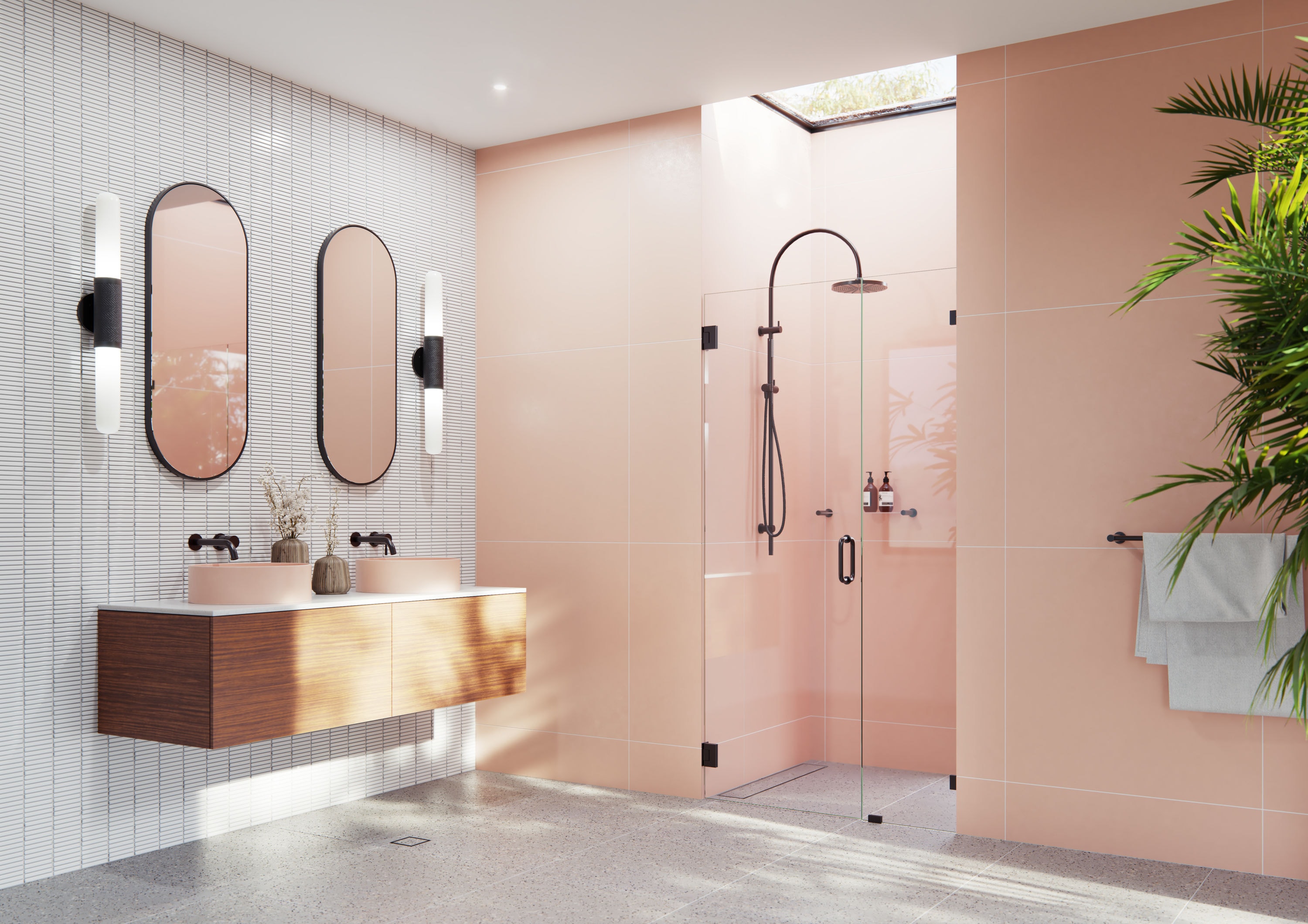 Glass Warehouse GW-WH-38-25-ORB Illume Oil-rubbed bronze 38-1/4-in W x 78-in H Frameless Hinged Shower door 3/8-in Thick Clear Glass