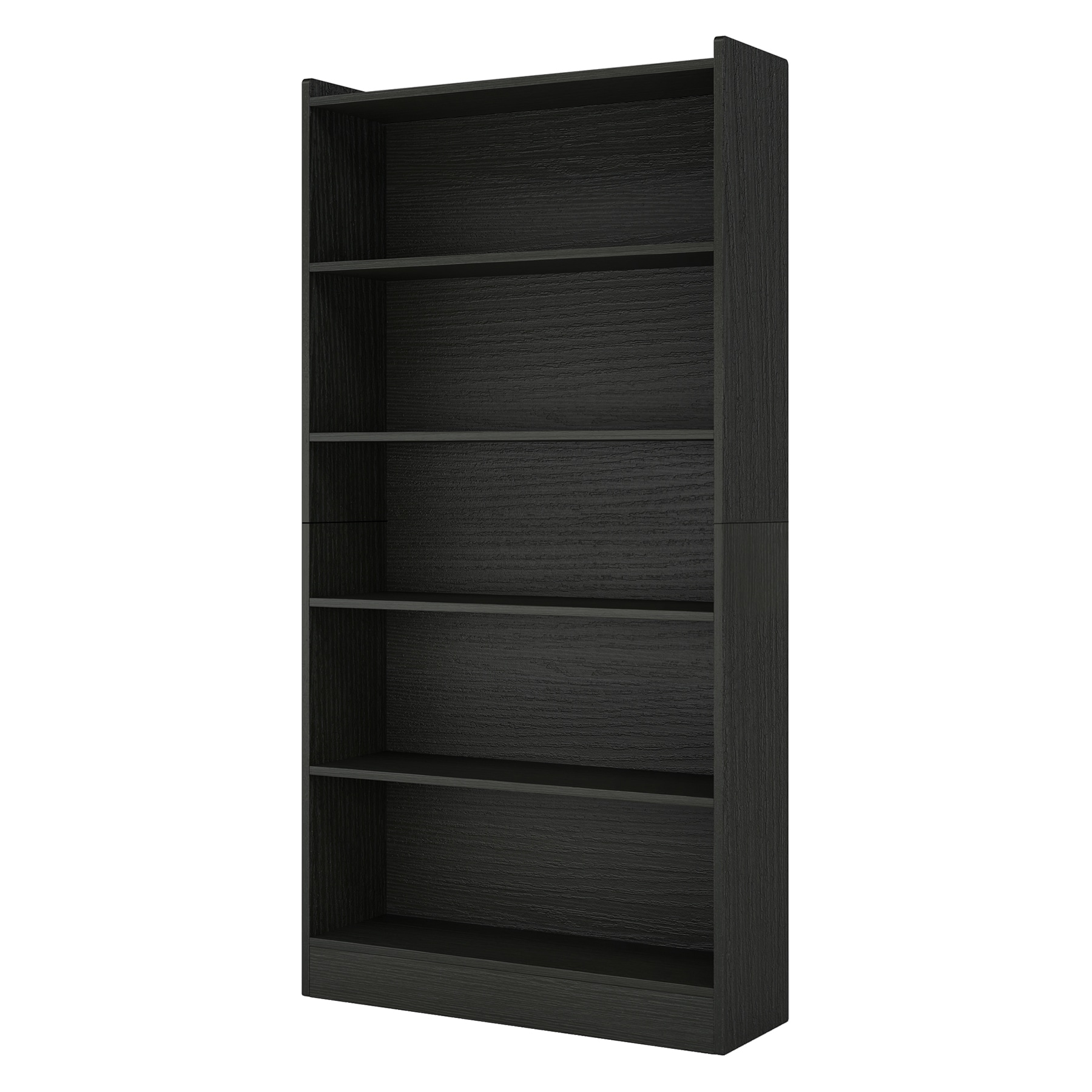 Tribesigns HOGA-XK00298 black MDF 6 -Shelf Bookcase ( 35.41-in W x 72.04-in H x 11.81-in D ) Unfinished