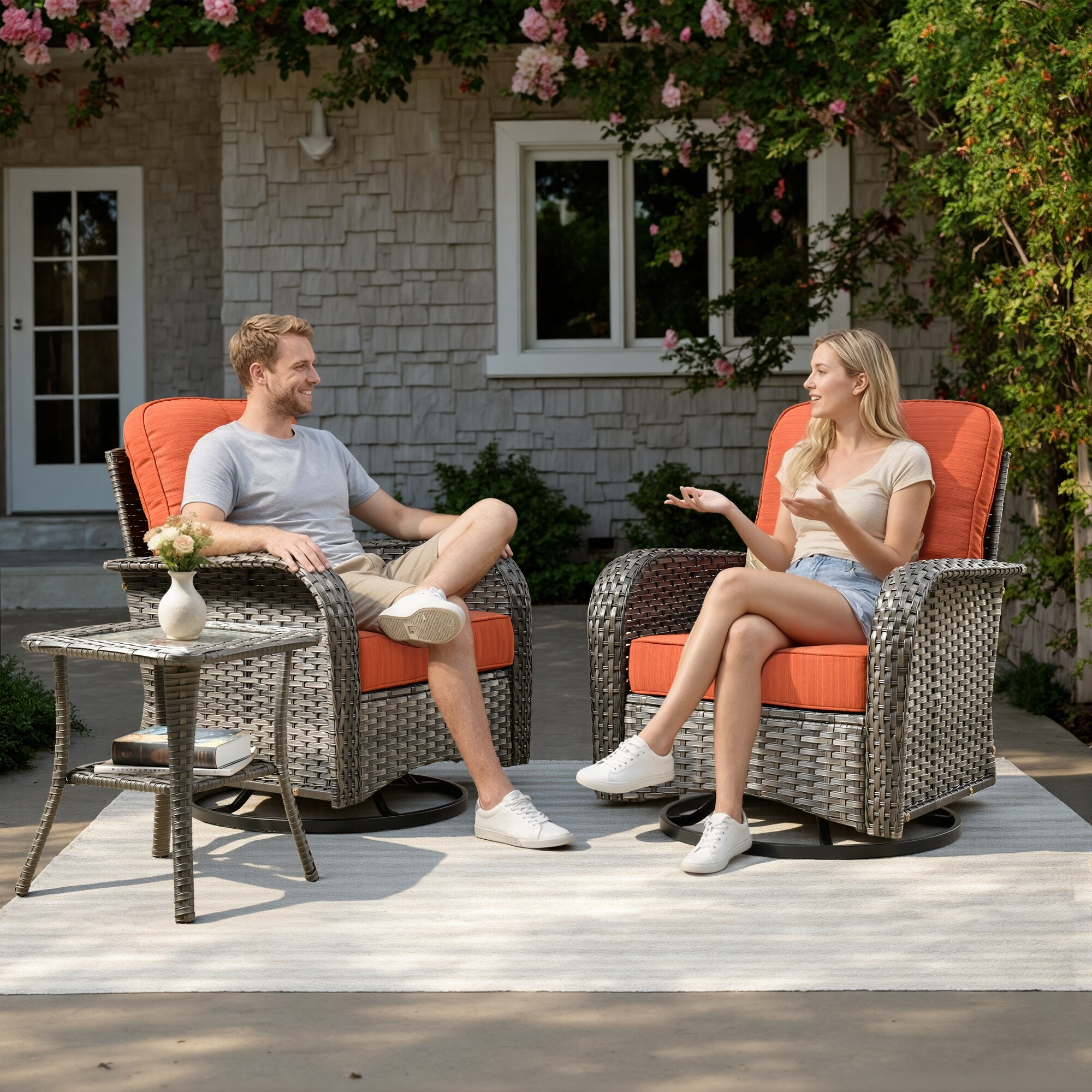 XIZZI XINGRS8093-GNCRC-OT Patio-Conversation-Sets - View #2