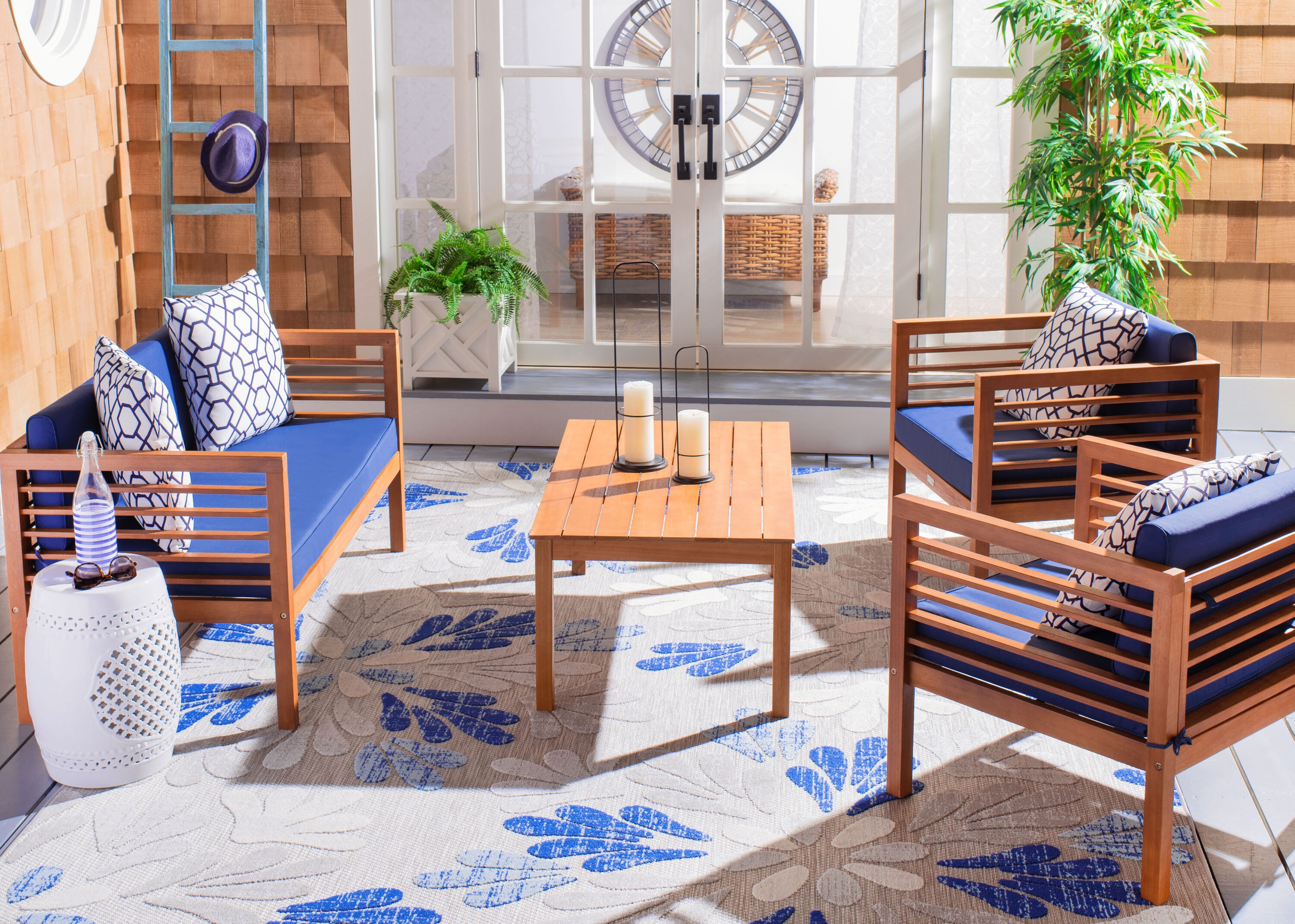 Safavieh PAT7033E Patio-Conversation-Sets - View #7