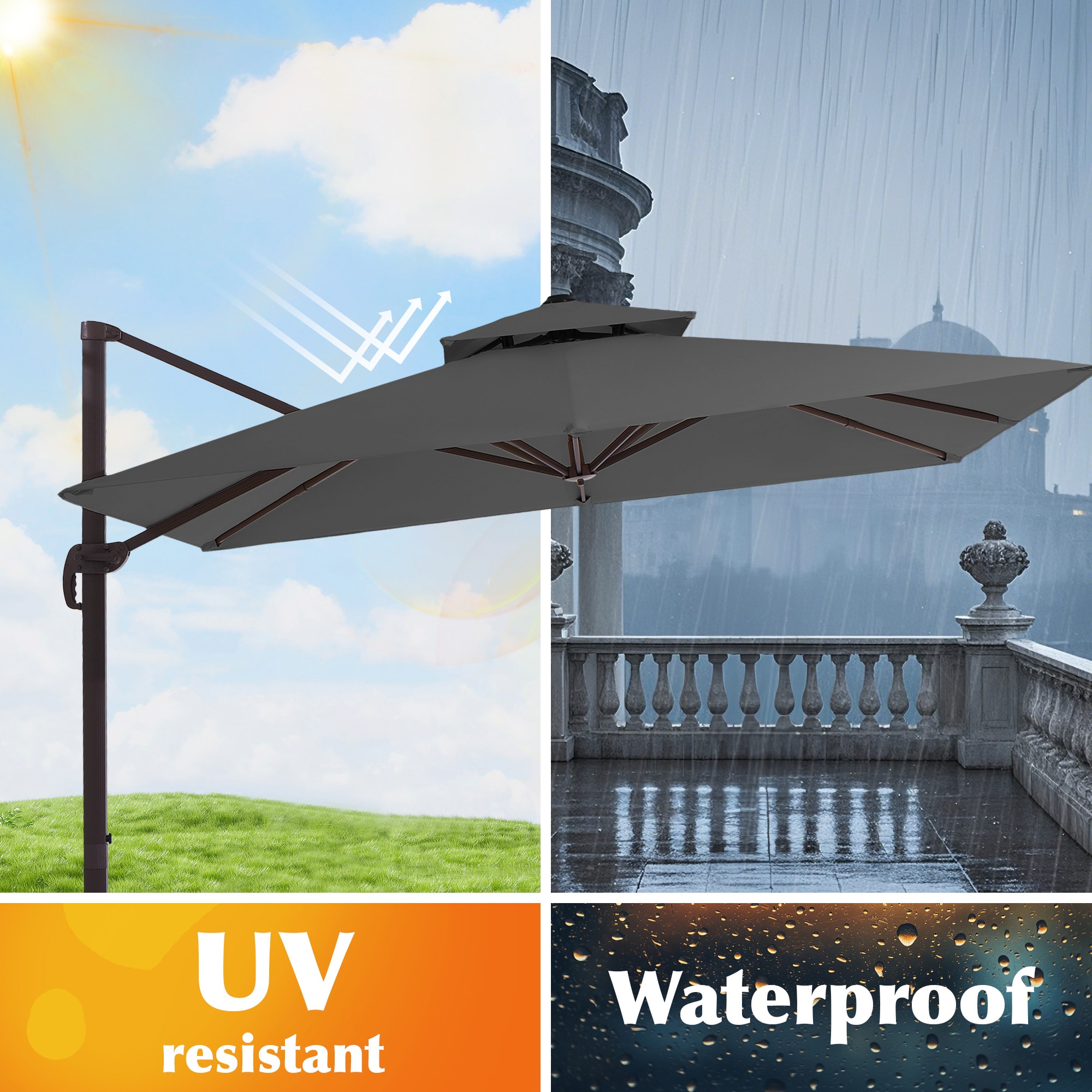 JEAREY JE-LKZLM-12X12FT-GR Umbrellas-2 - View #7