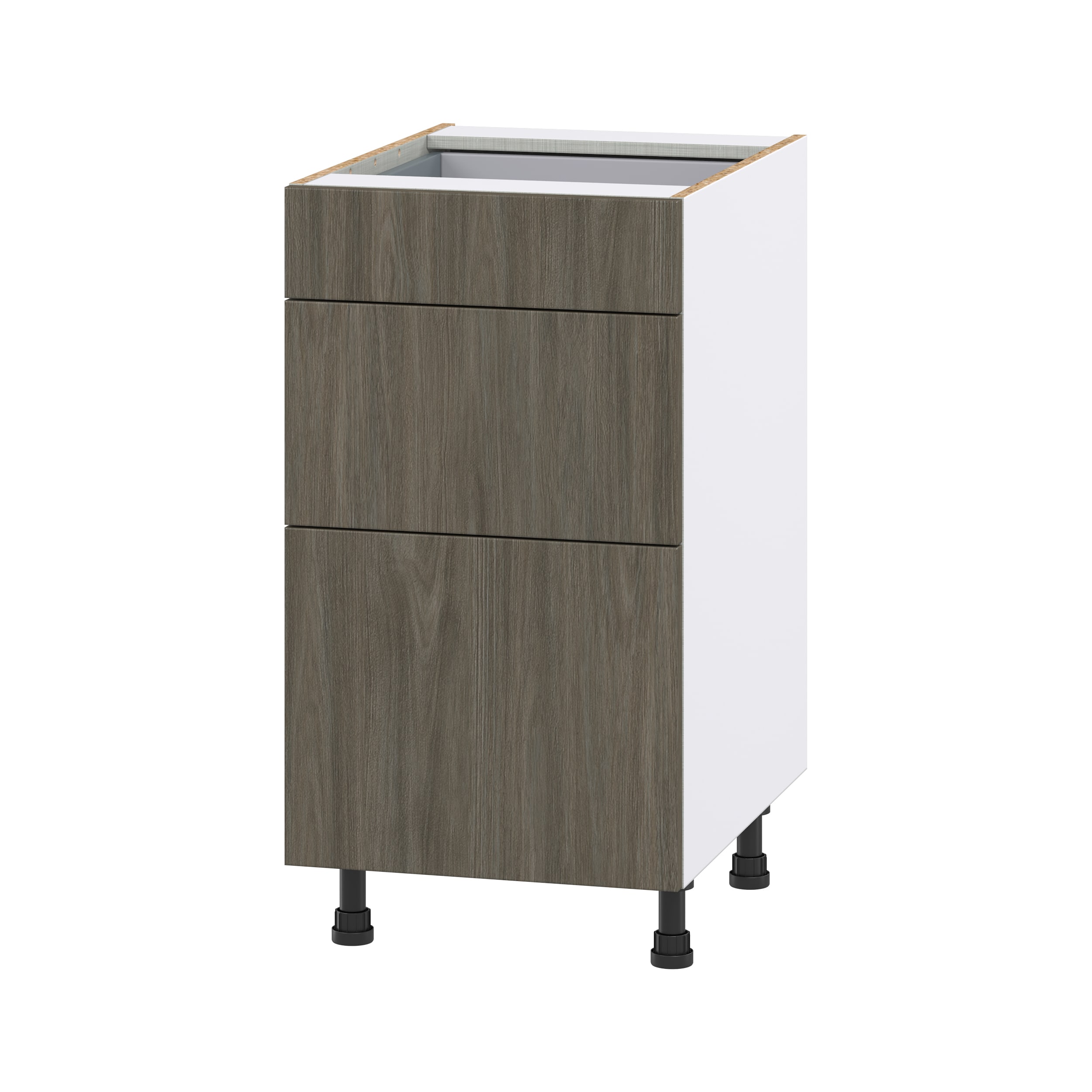 Hugo&Borg Savane 18-in W x 34.5-in H x 25-in D Textmel 1-Drawer Base Fully Assembled Cabinet (Flat Panel Slab Style)