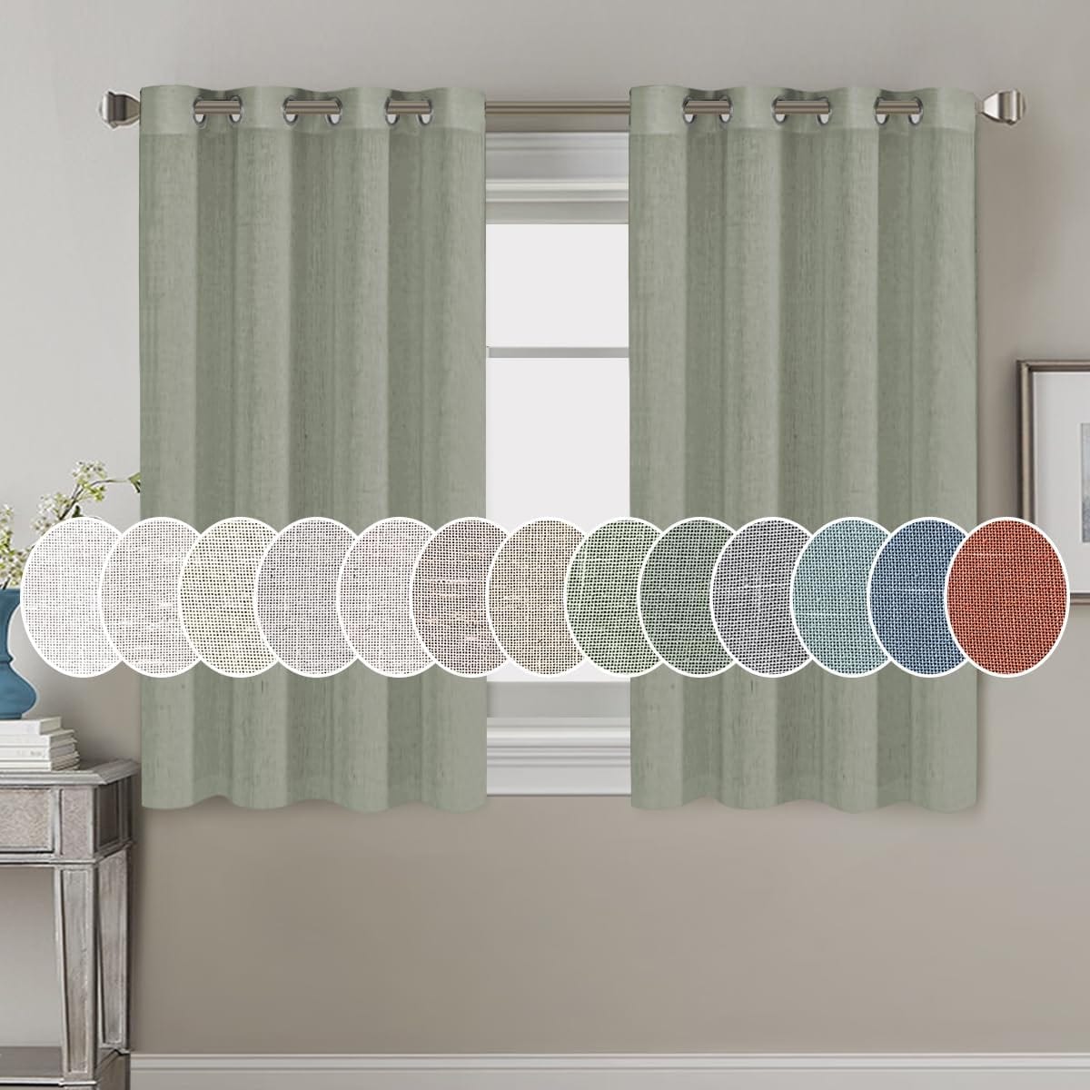 H.Versailtex RINGDM5272CLOUDBLUE curtains - View #6