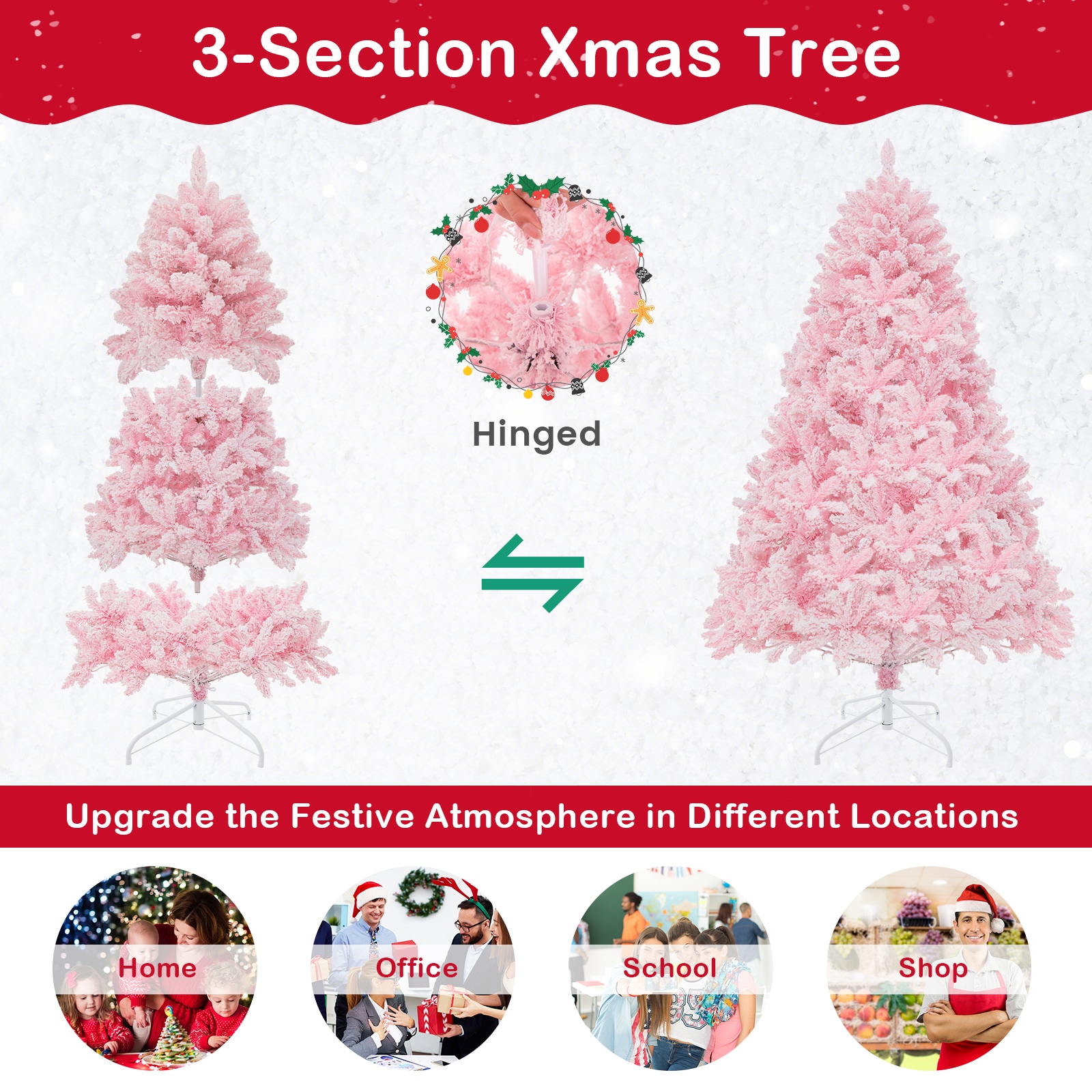 Forclover HBV-CT508S Artificial-Christmas-Trees - View #3