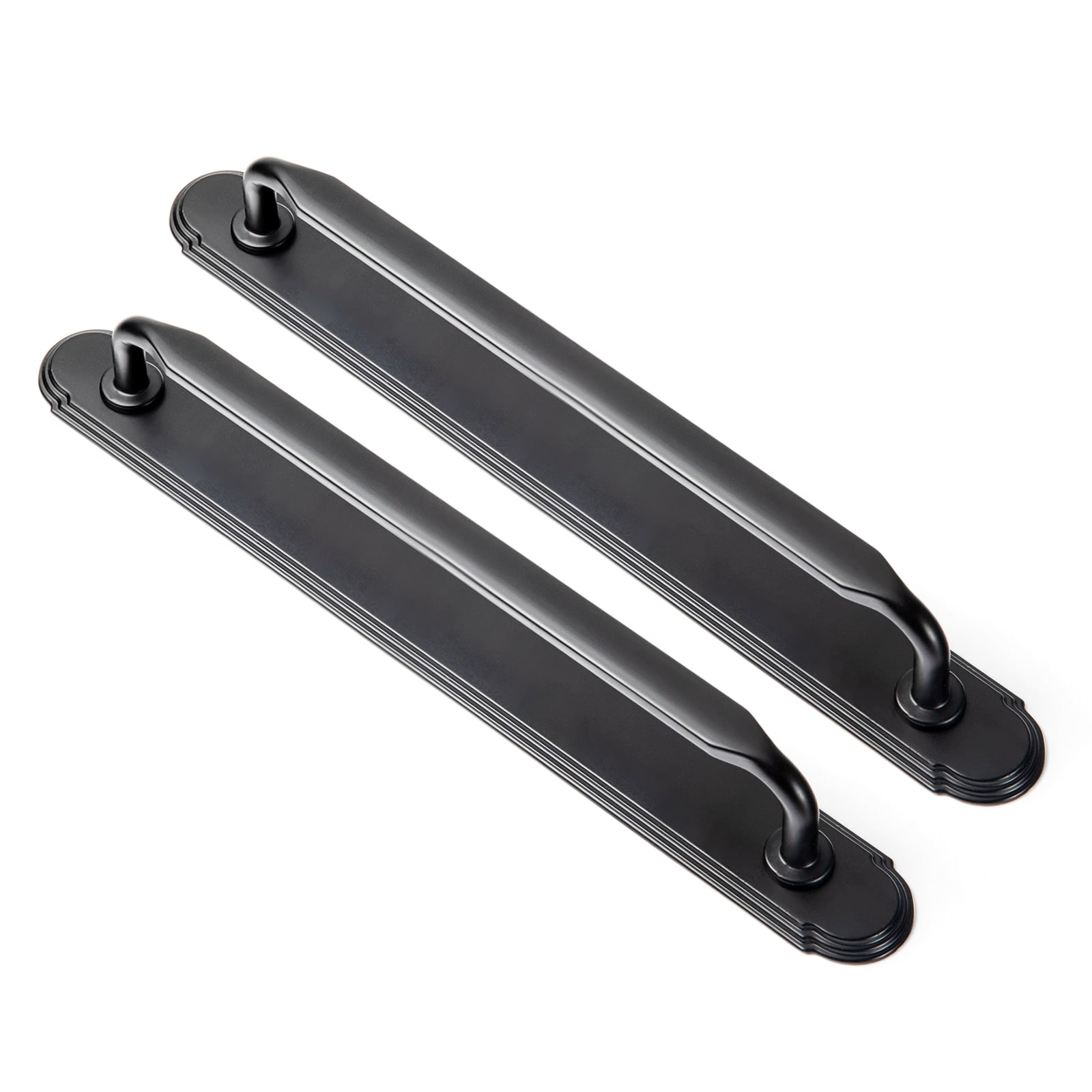 Miaokesen 101B-G014-192-2 7-9/16-in , 192mm Center to Center Matte Black Novelty Bar Drawer Pull 2 -Pack
