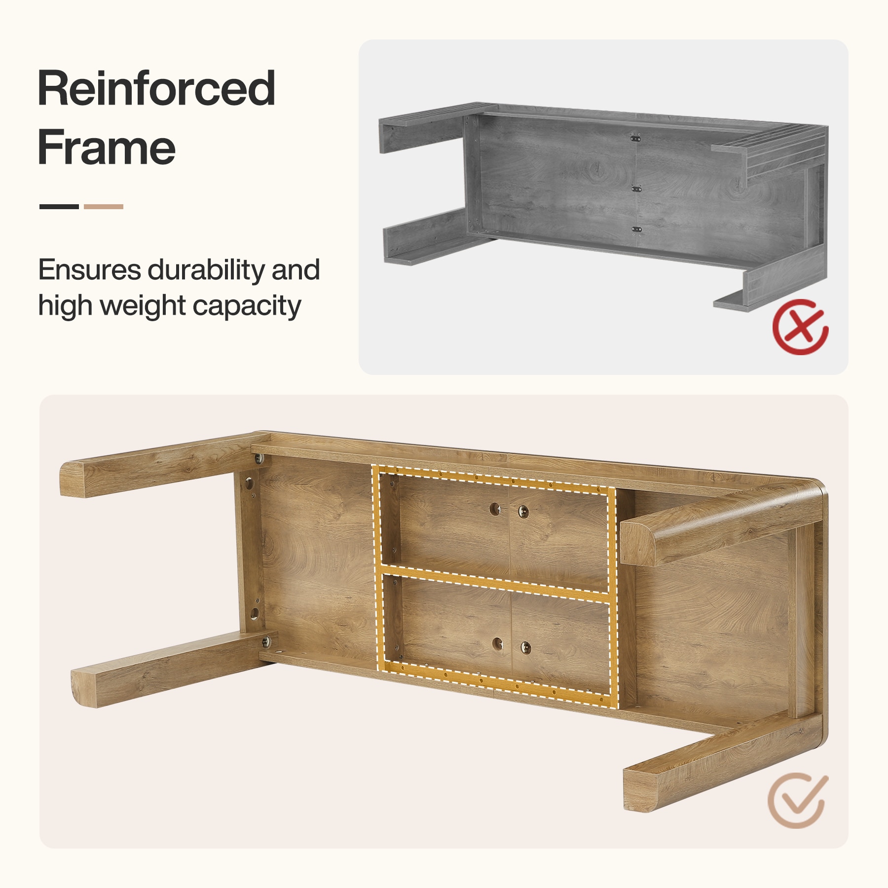 Tribesigns LWOYJL-1304YY Dining-Tables - View #5