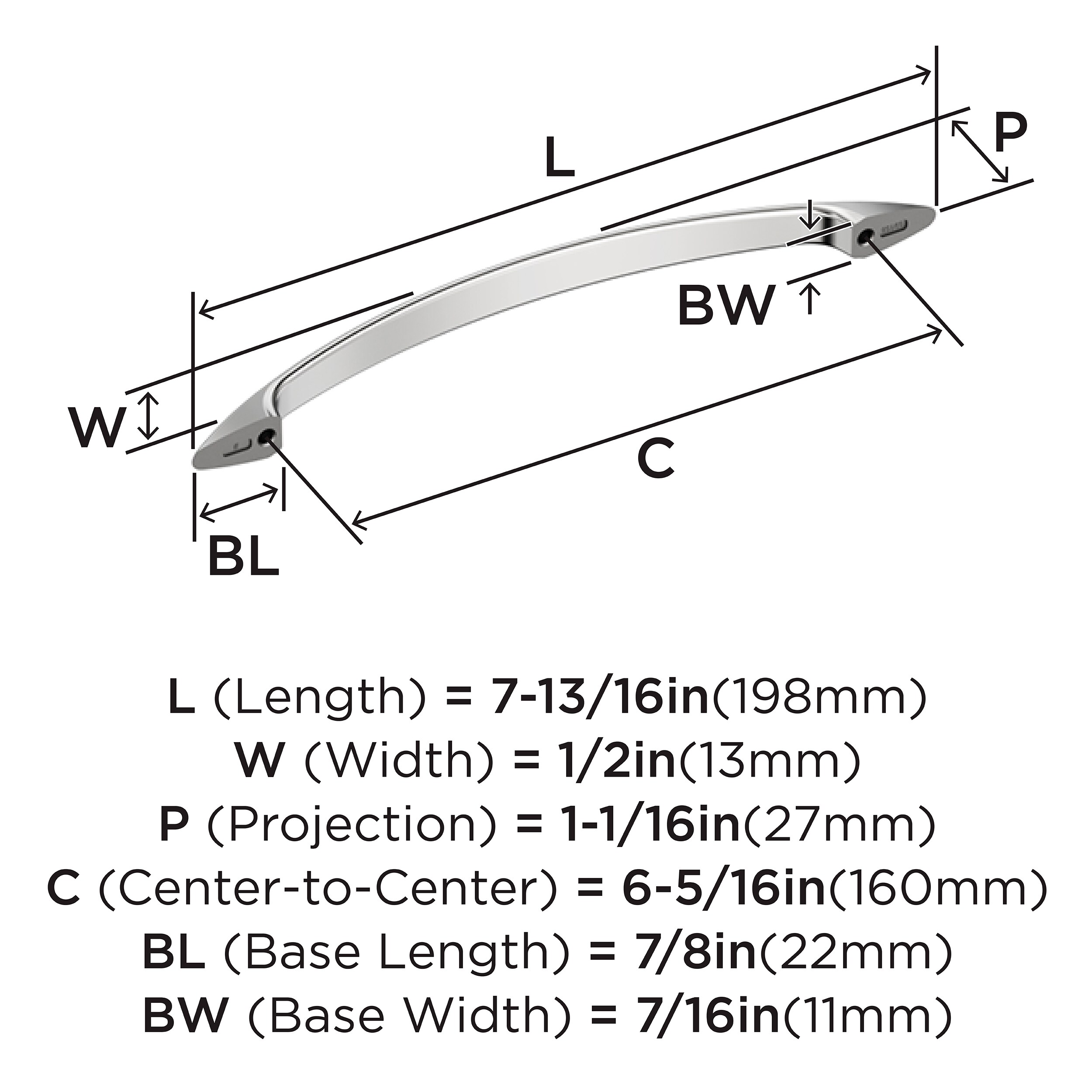 Amerock 10VMP6915826 Cabinet-Pulls - View #3