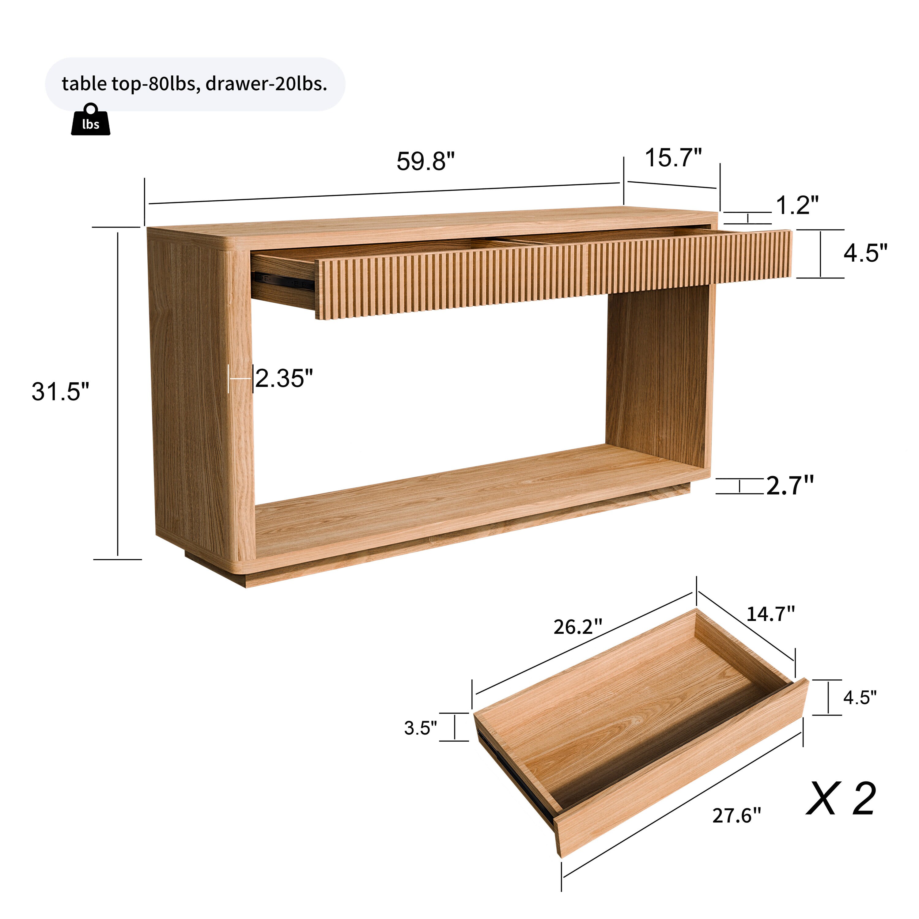 Vynxaria LESX2148DJCTBXG003 Console-Sofa-Tables - View #8