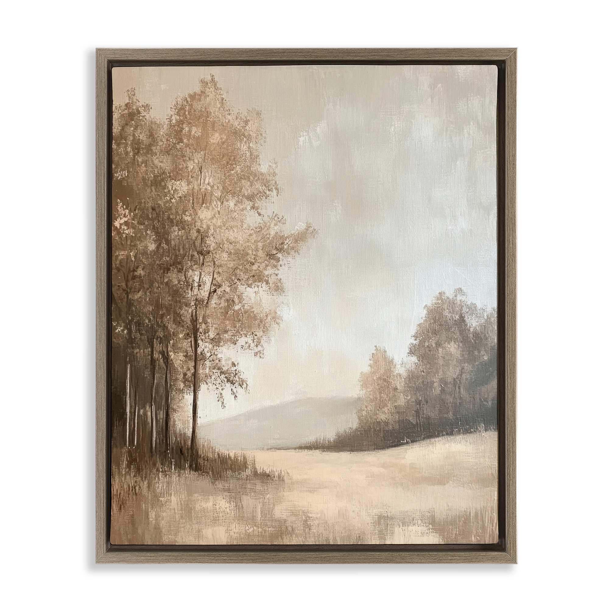 Stupell Industries BT-839-FFE-24X30 Country Nature in Winter Floating Frame design by Petal Prints Design