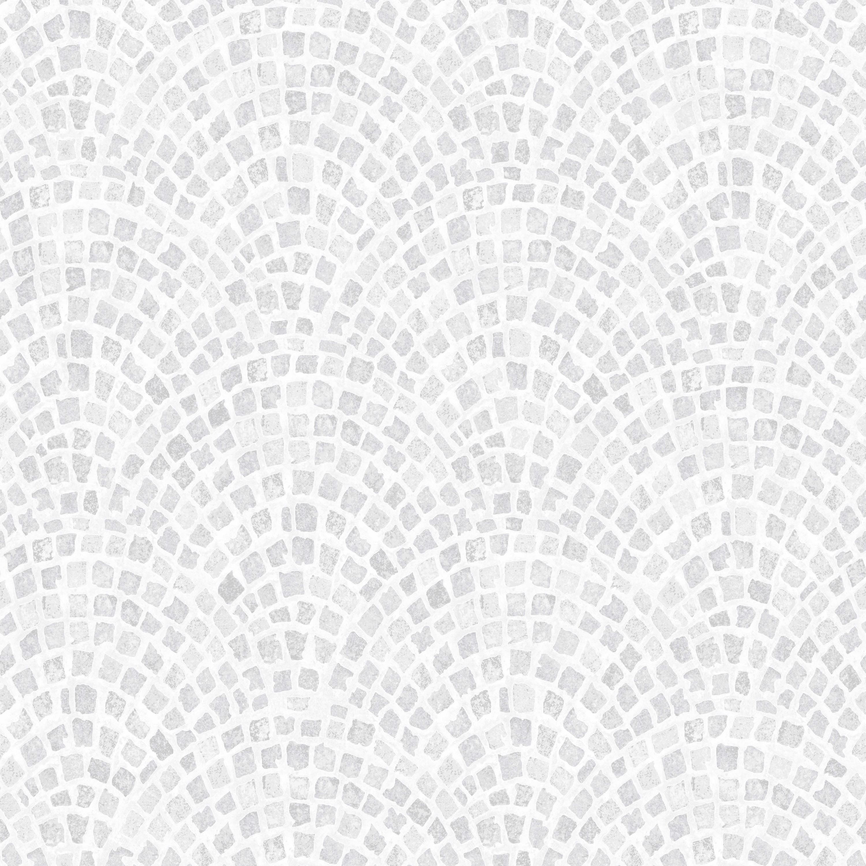 Graham & Brown 104878 Strata 56.0-Sq. Feet Grey Vinyl Textured Tile Unpasted Wallpaper