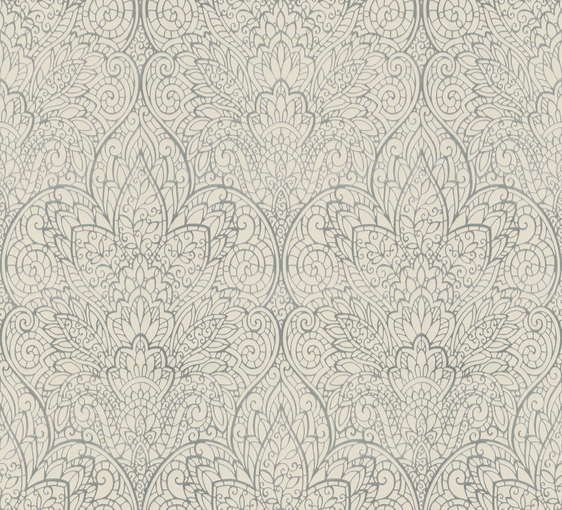 York Wallcoverings CD4011 Candice Olson Decadence 57.2-Sq. Feet White Non-woven Novelty Unpasted Wallpaper